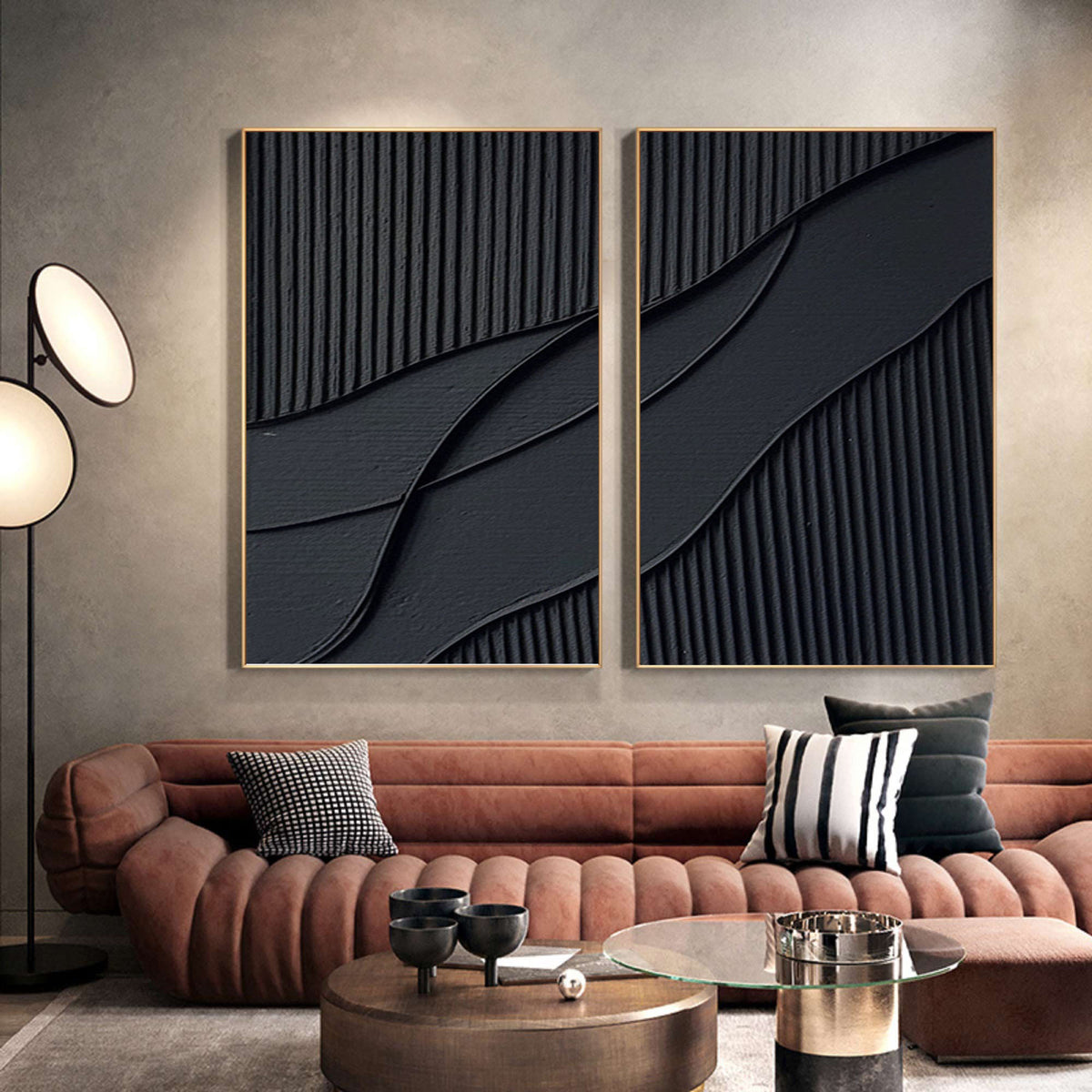 Set of 2 Wall Art Paintings for Stylish Home Decor Set