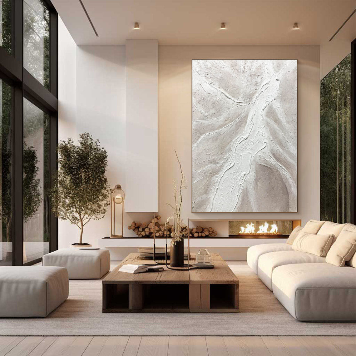 Grey Minimalist Painting #CXA 013