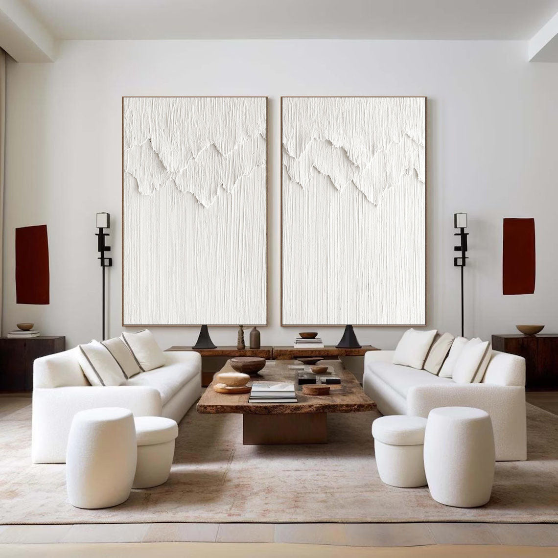 Abstract Tranquility Painting SET OF 2 #AVG 008