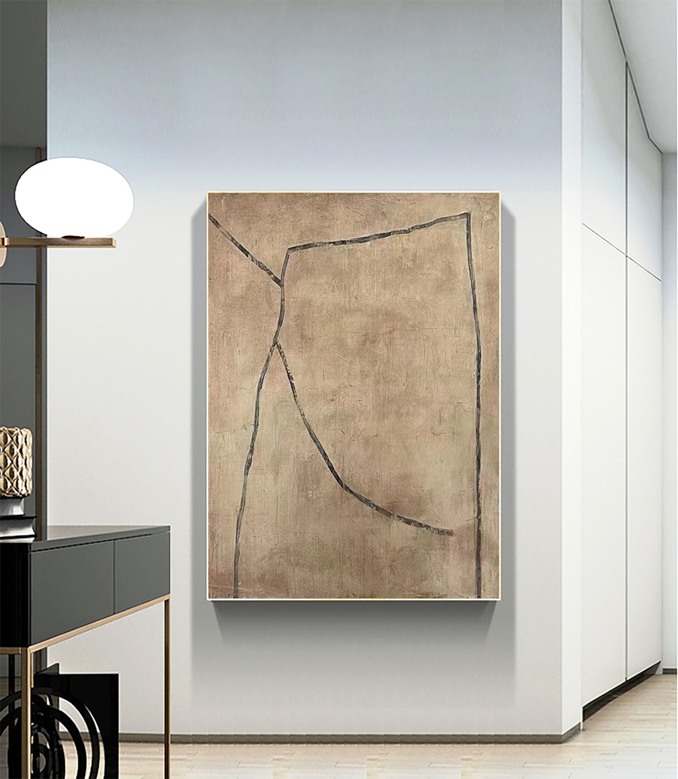 Modern Abstract Large Tonal Art #LLA 018