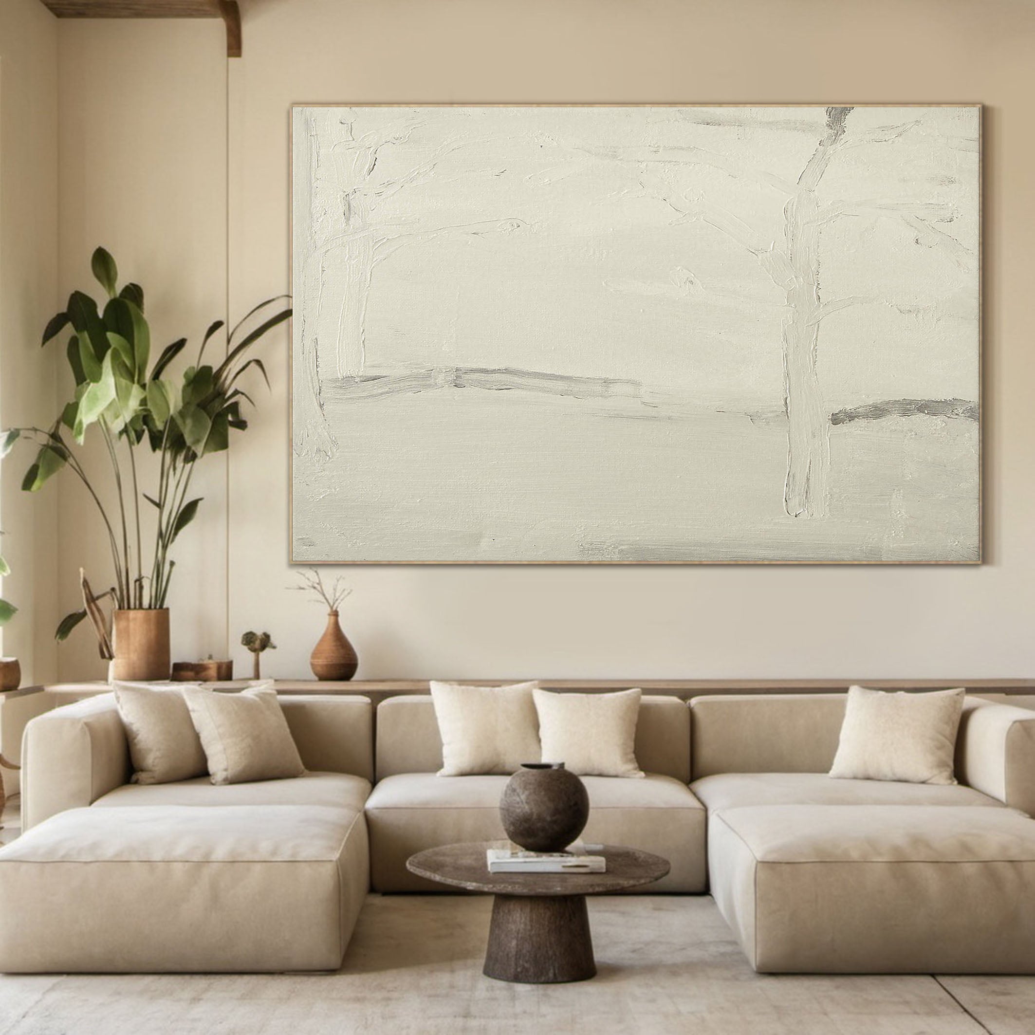 Minimalist Neutral on Neutral, Subtle Line Variation #BGA 060