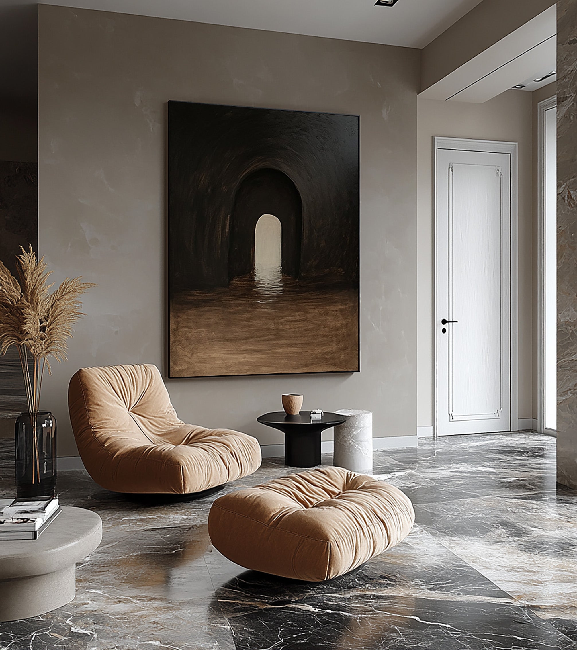 Mystical Tunnel Canvas Art | Deep Tones Wall Decor #BBA 051