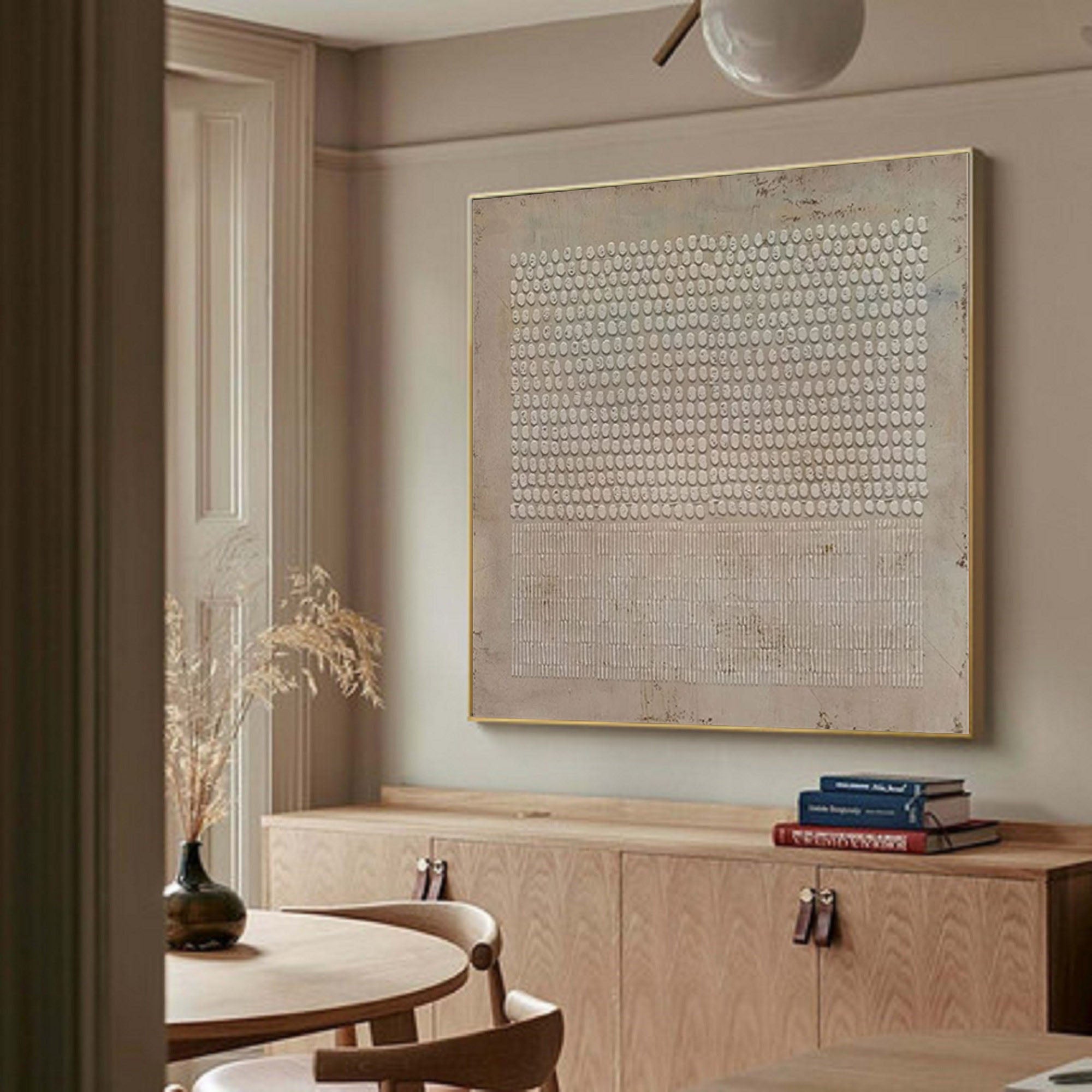 Textured Wabi Sabi Painting Large Wall Artwork for Bedroom/Living Room #CXA 030