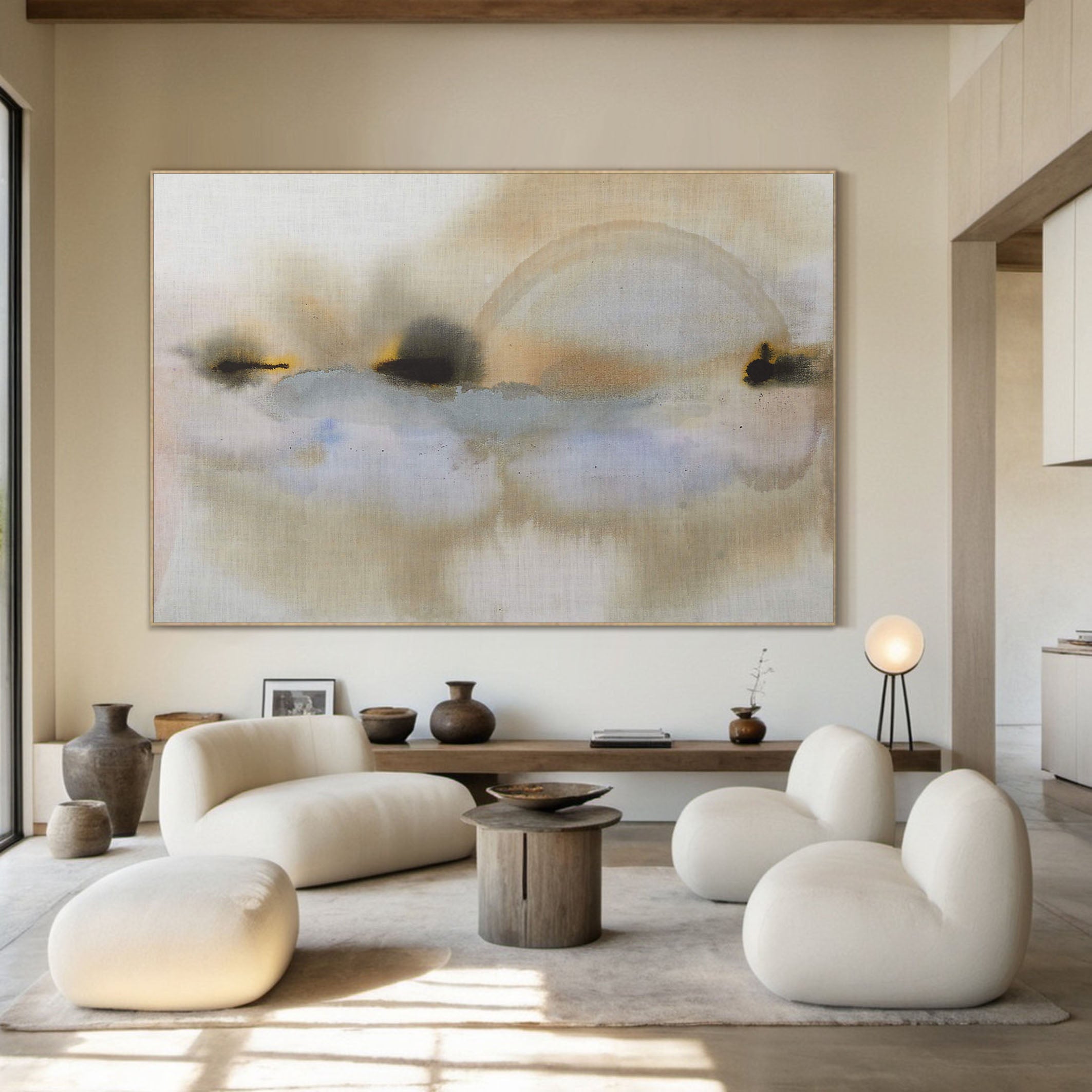 Soft Blended Landscape Abstraction, Modern Wall Art #BGA 056