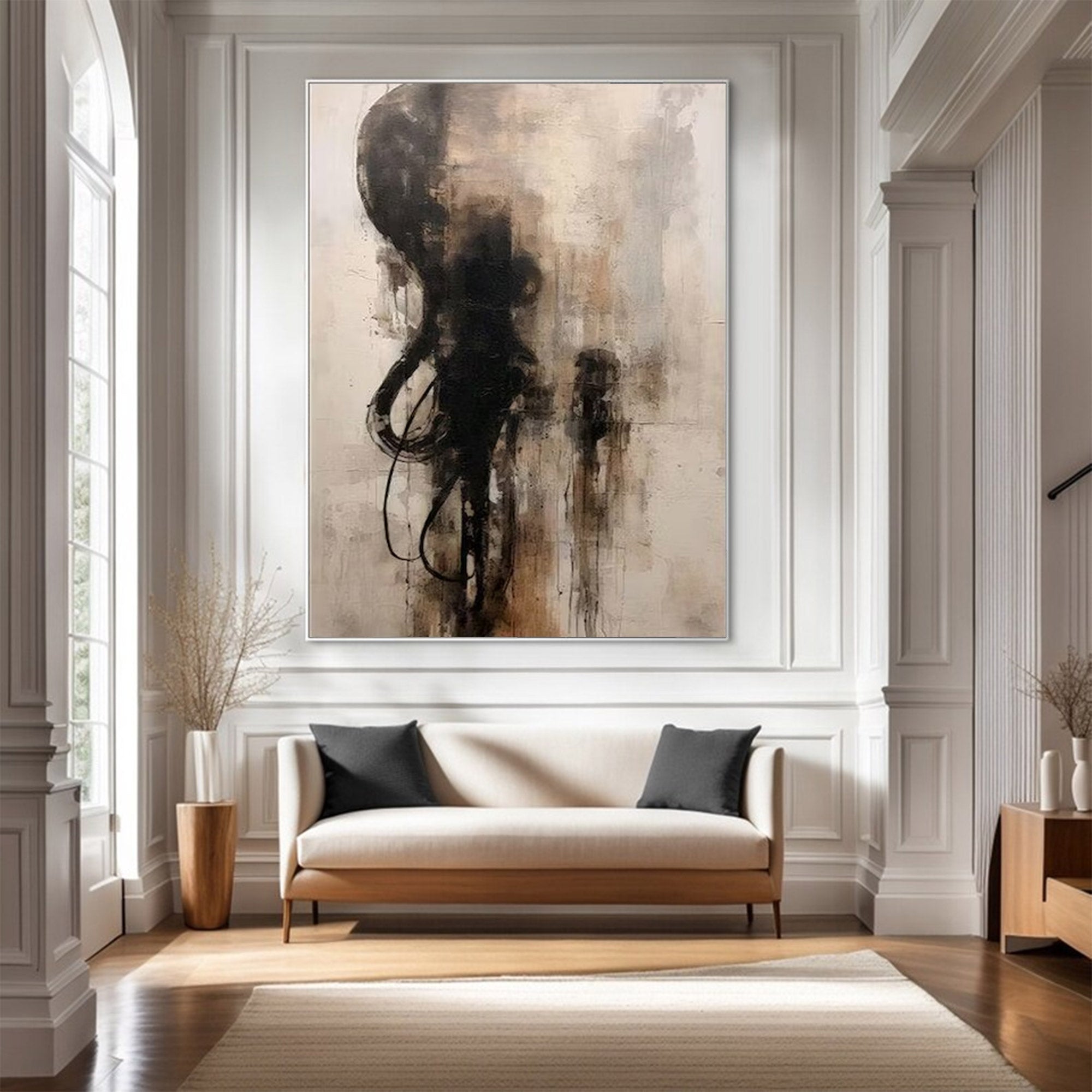 Large Modern Moody Abstract Art | ArtvistaGallery  #WGA 012