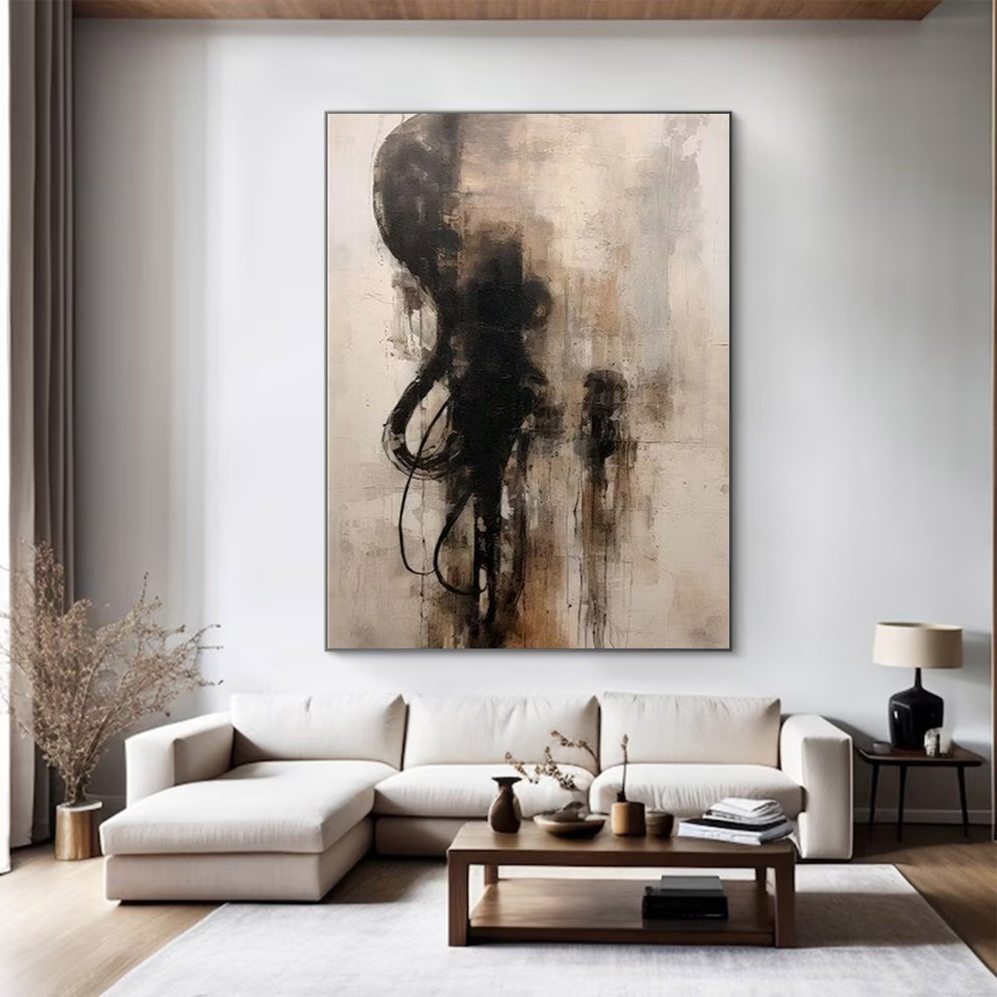 Large Modern Moody Abstract Art | ArtvistaGallery  #WGA 012
