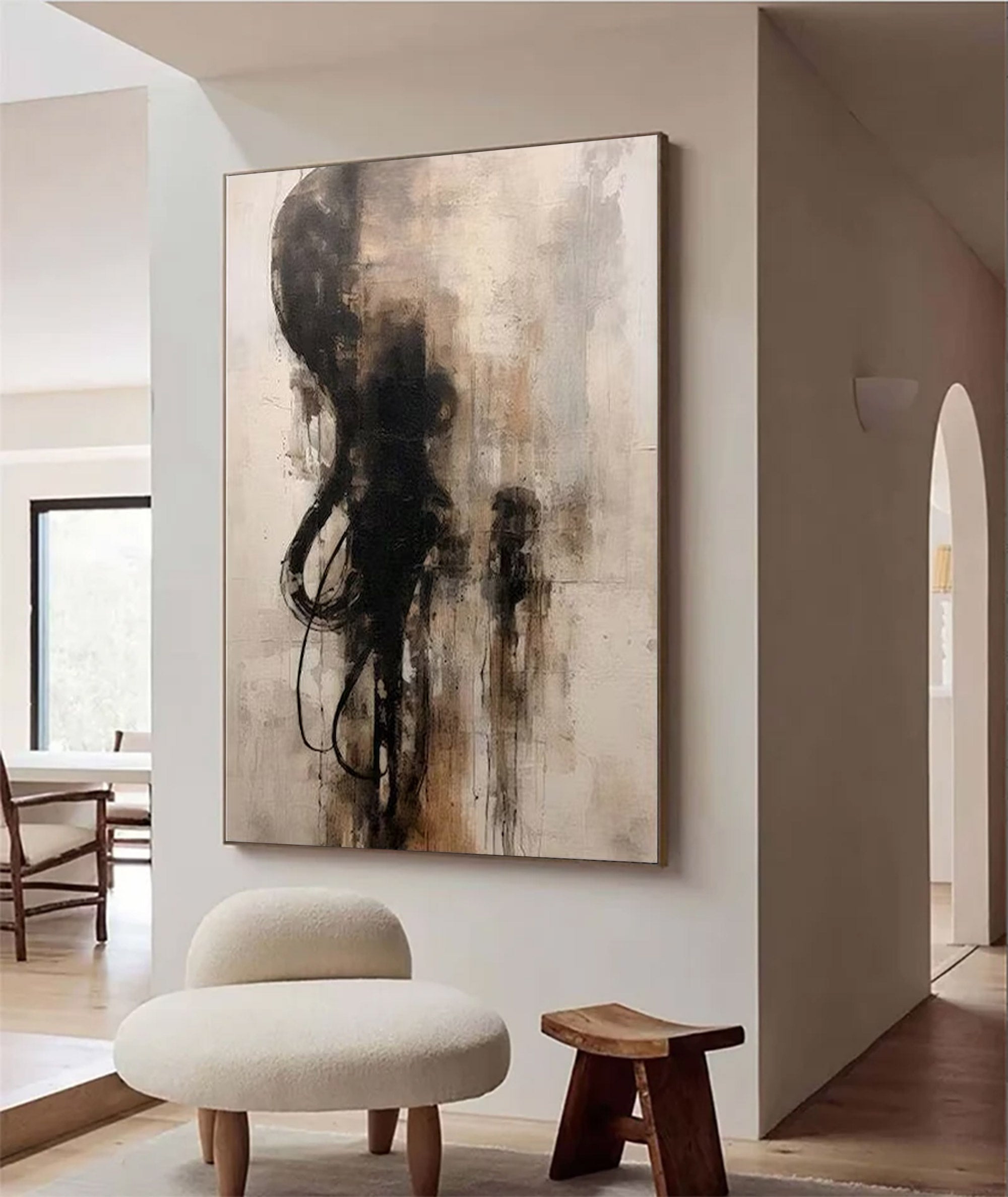 Large Modern Moody Abstract Art | ArtvistaGallery  #WGA 012