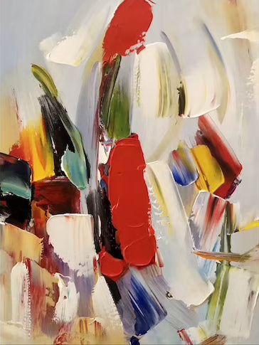 Vivid Abstract Colorful Textured Art | ArtvistaGallery  #WG 106