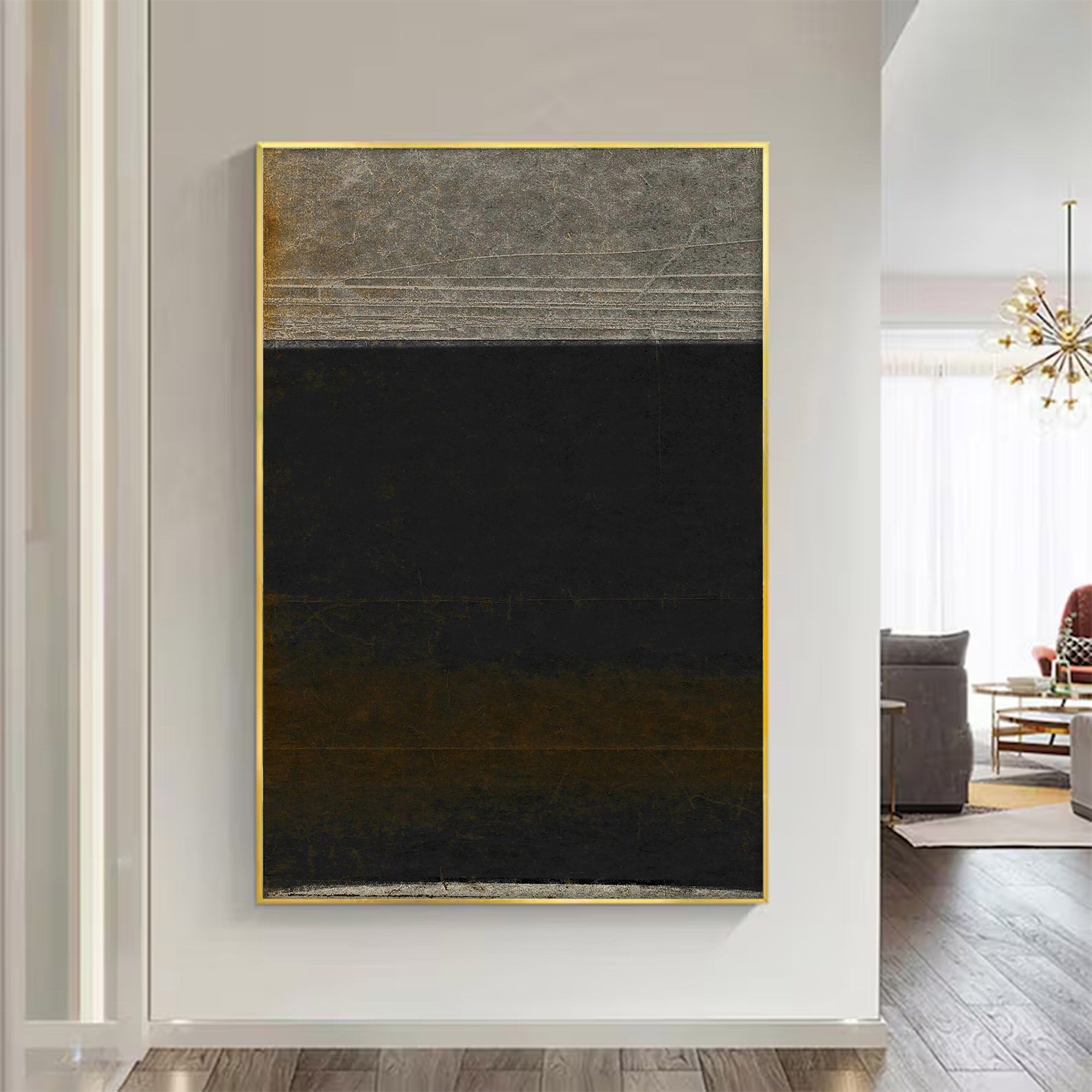 Large Abstract Distressed Wall Art | ArtvistaGallery #WG 108