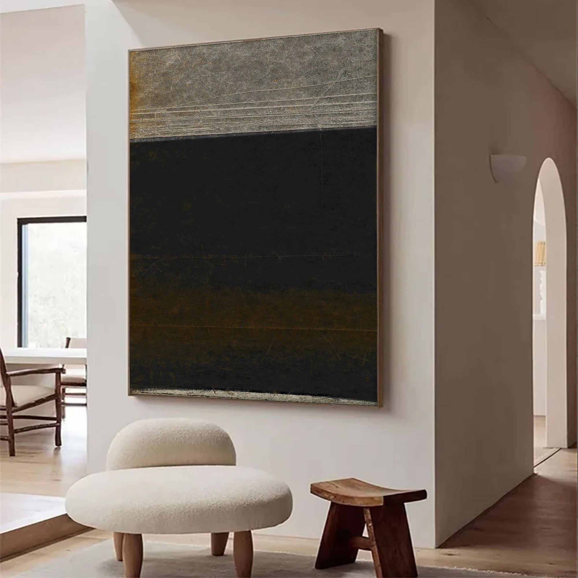 Large Abstract Distressed Wall Art | ArtvistaGallery #WG 108