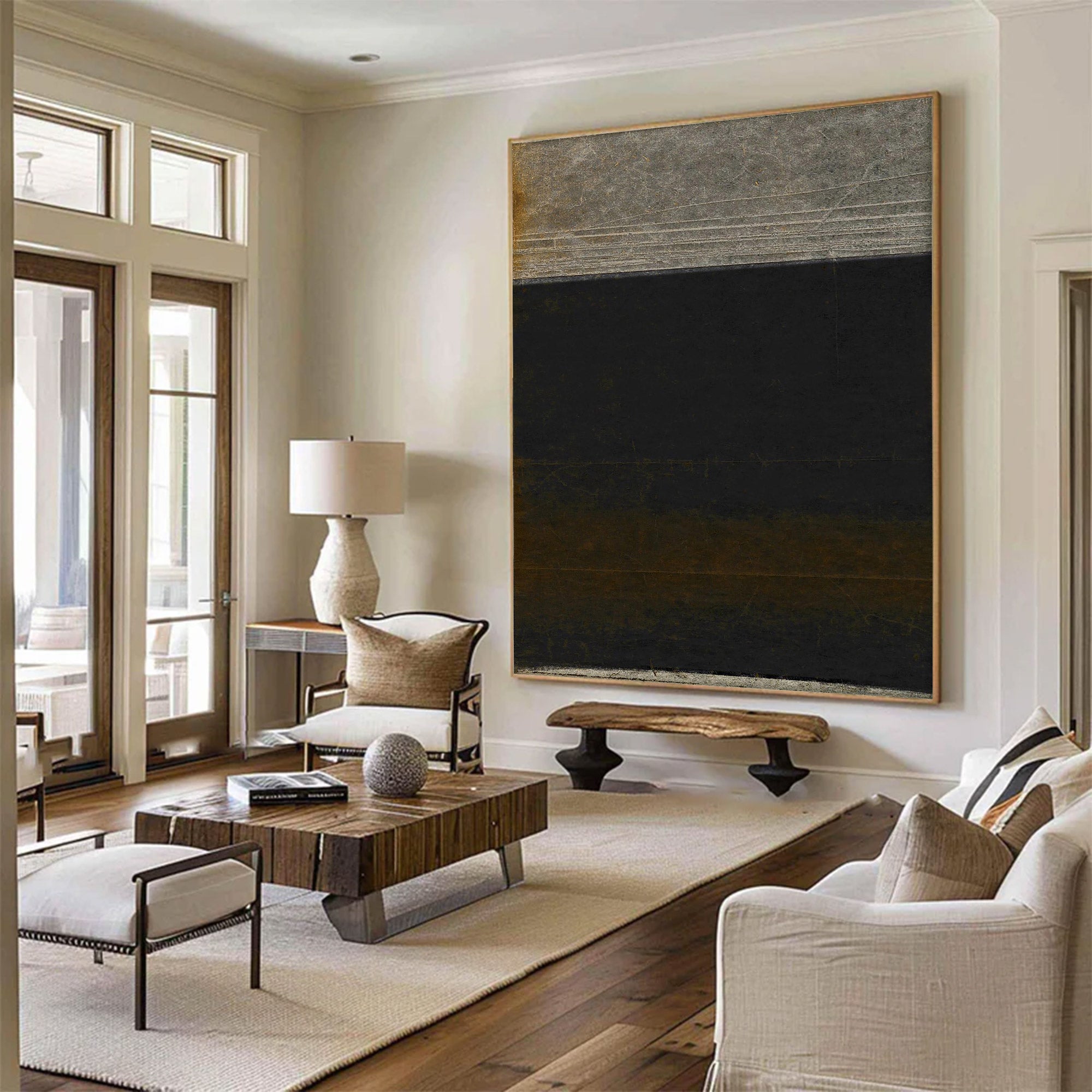 Large Abstract Distressed Wall Art | ArtvistaGallery #WG 108