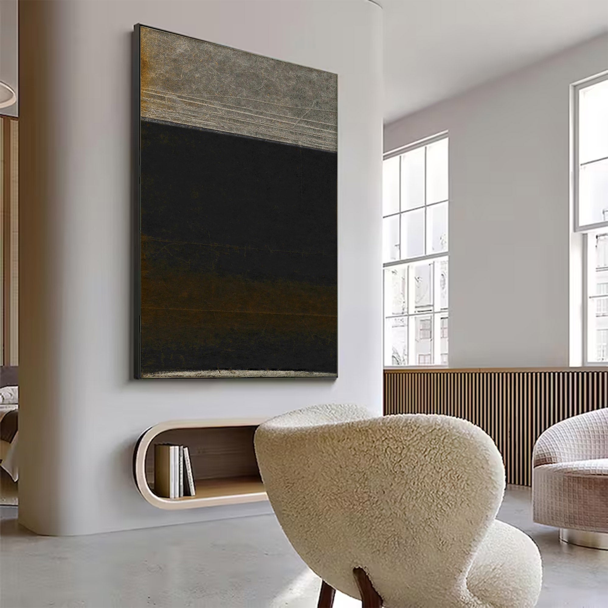Large Abstract Distressed Wall Art | ArtvistaGallery #WG 108