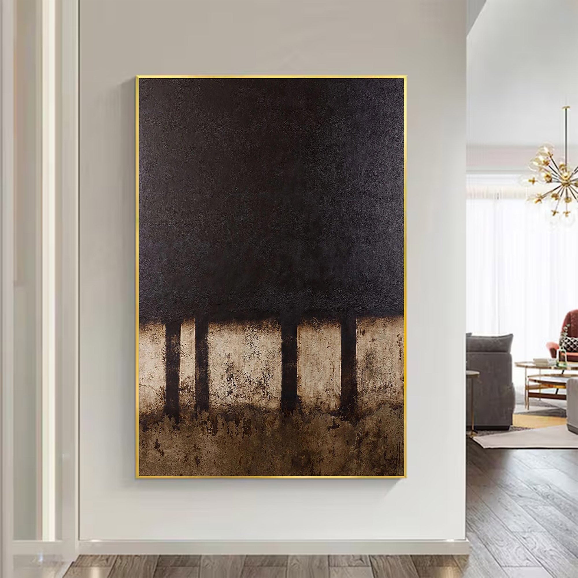 Modern Abstract Substantial Earth Tones | ArtvistaGallery #WG 109