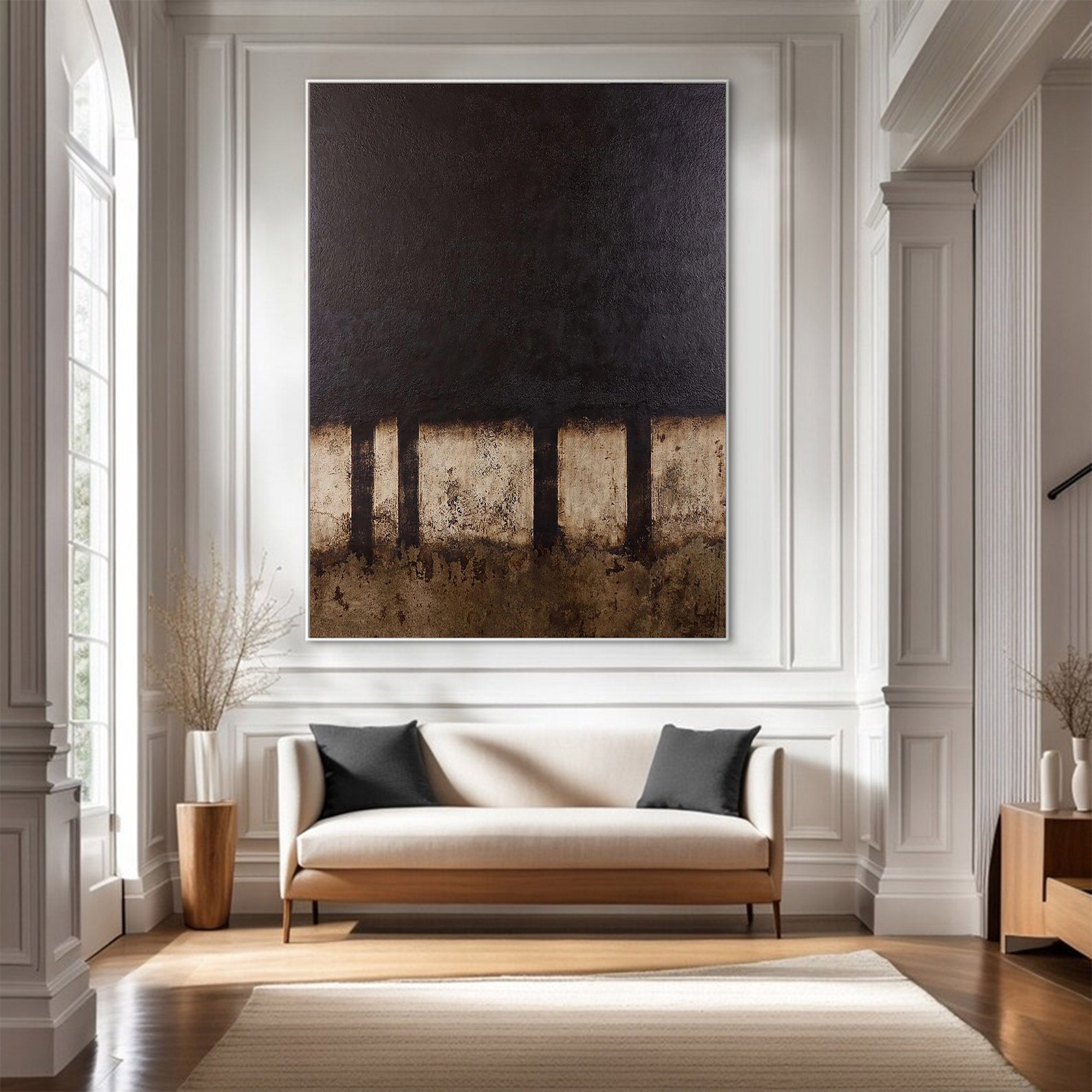 Modern Abstract Substantial Earth Tones | ArtvistaGallery #WG 109