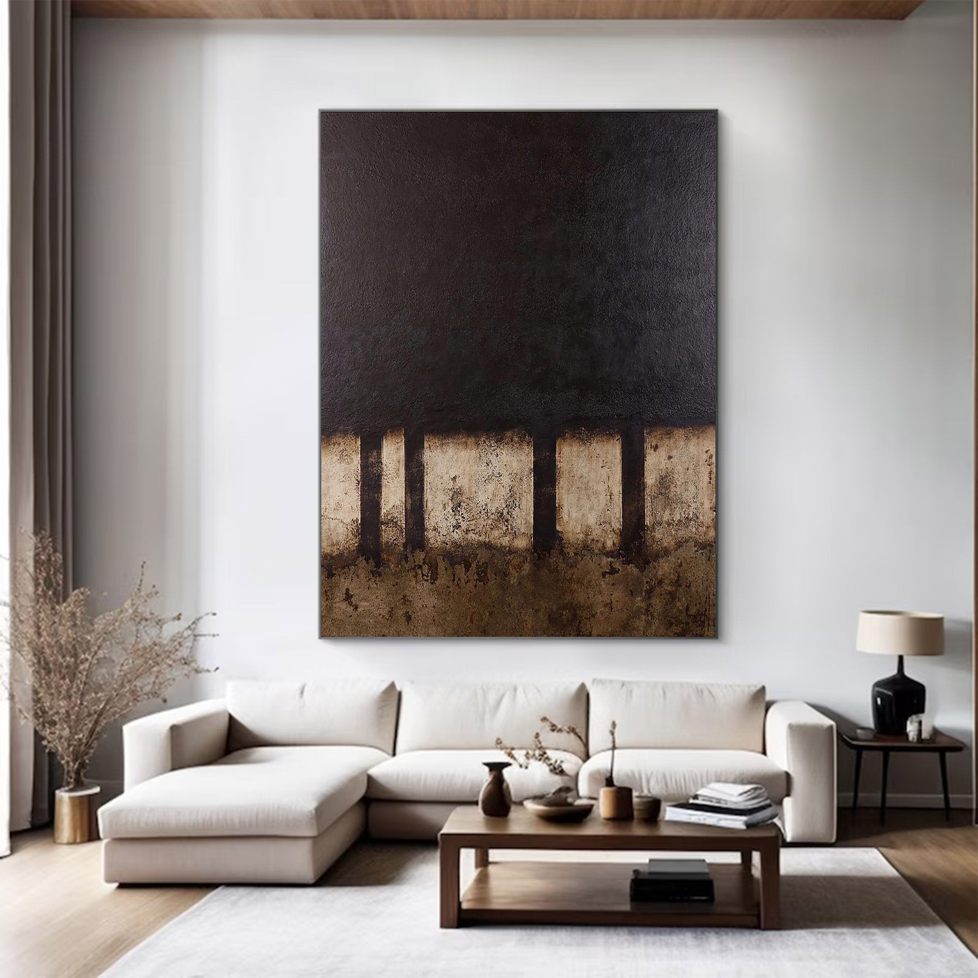 Modern Abstract Substantial Earth Tones | ArtvistaGallery #WG 109