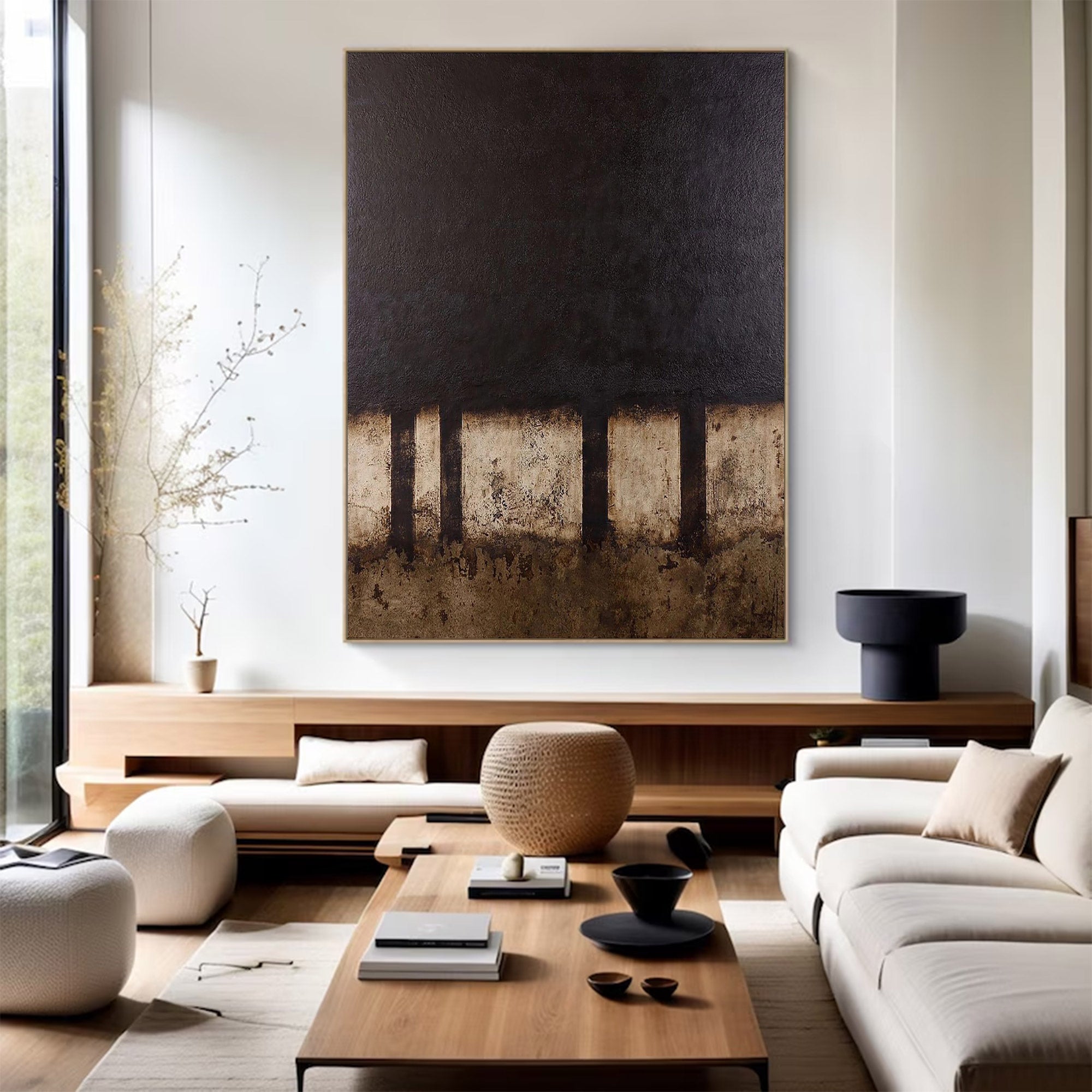 Modern Abstract Substantial Earth Tones | ArtvistaGallery #WG 109