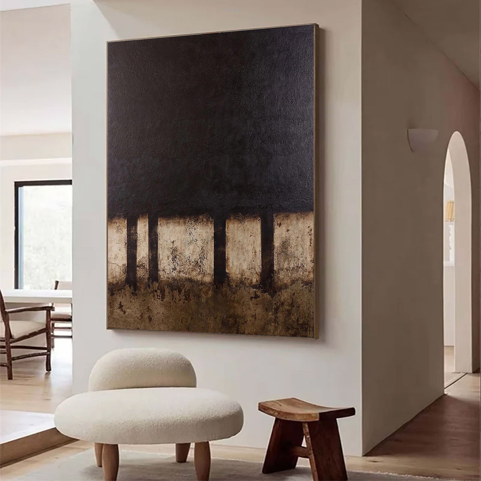 Modern Abstract Substantial Earth Tones | ArtvistaGallery #WG 109