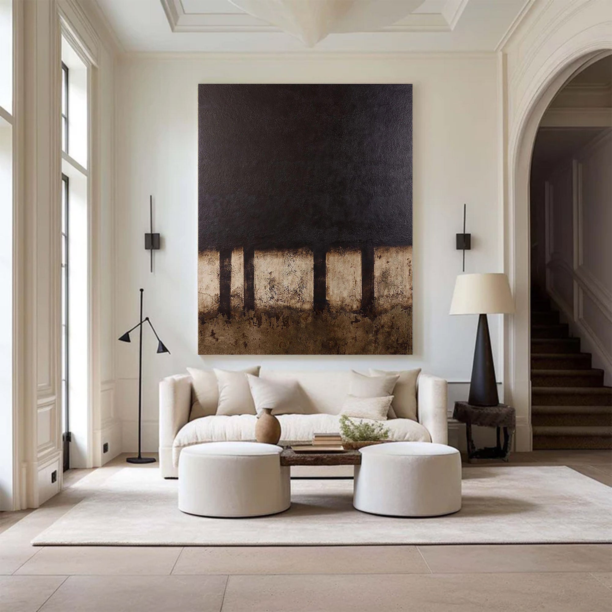 Modern Abstract Substantial Earth Tones | ArtvistaGallery #WG 109