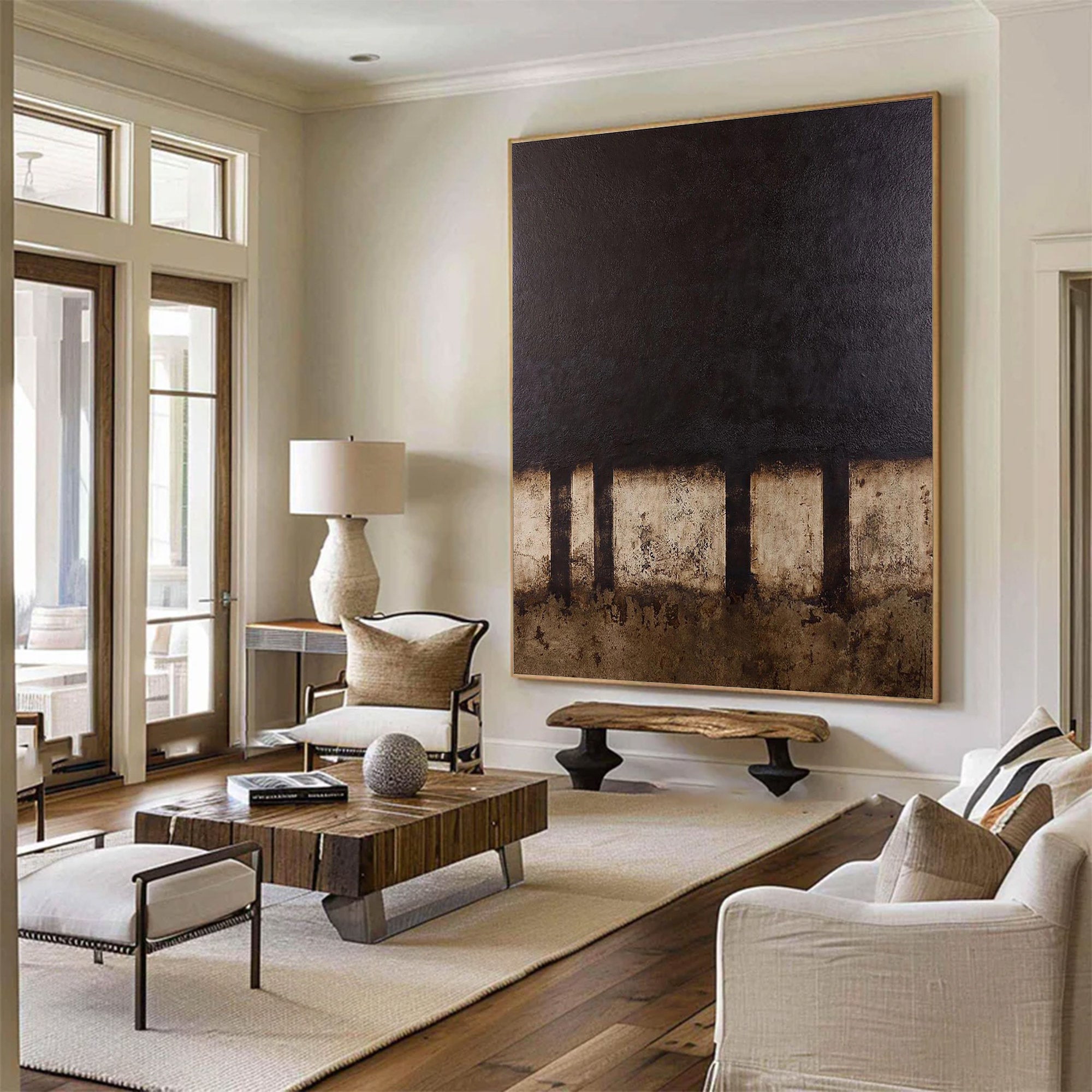 Modern Abstract Substantial Earth Tones | ArtvistaGallery #WG 109