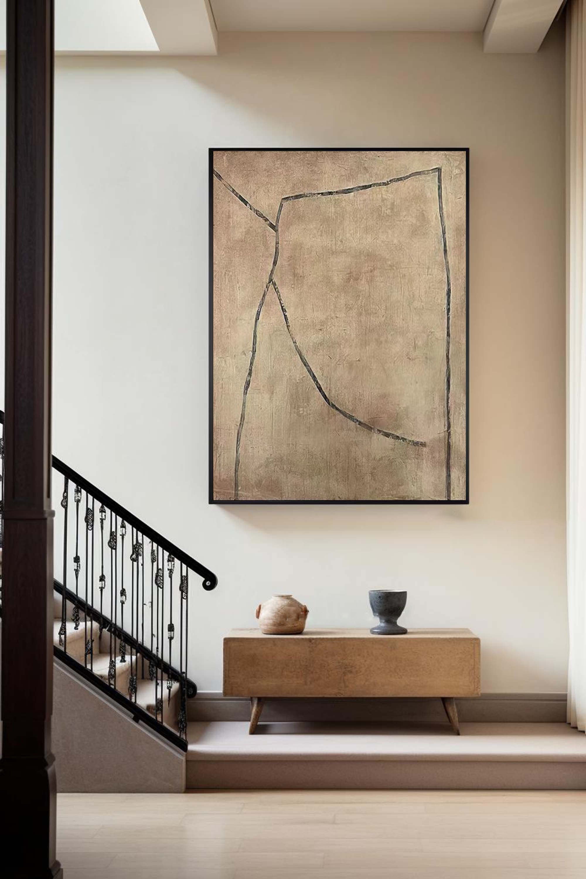 Modern Abstract Large Tonal Art #LLA 018