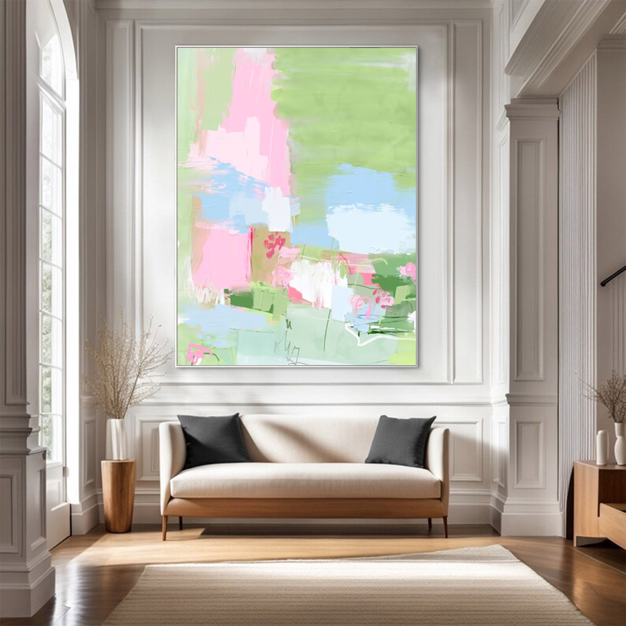 Large Modern Colorful Abstract Art | ArtvistaGallery #WGA 019