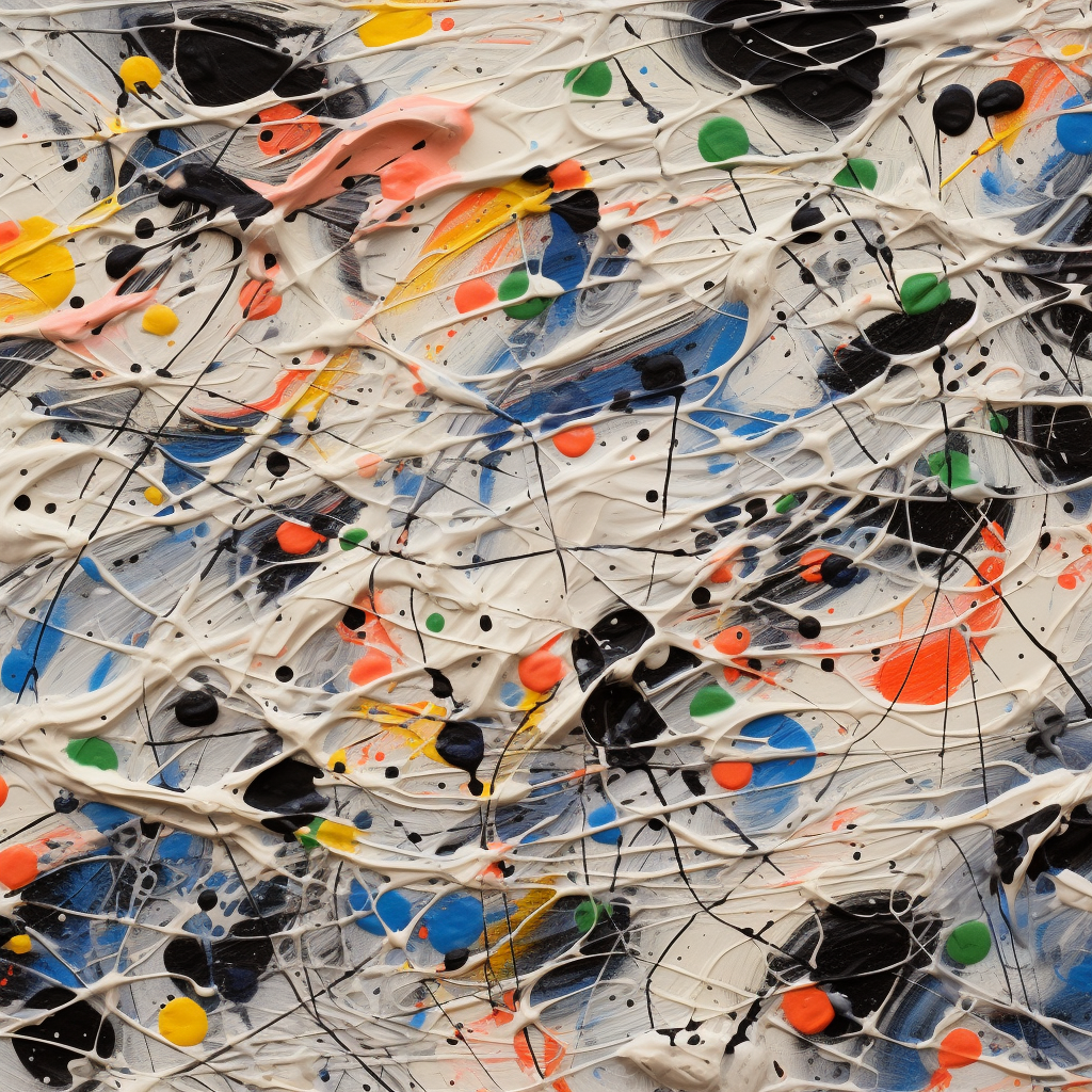 Abstract Splatter Wall Art, High-Energy Modern Canvas #BGA 161