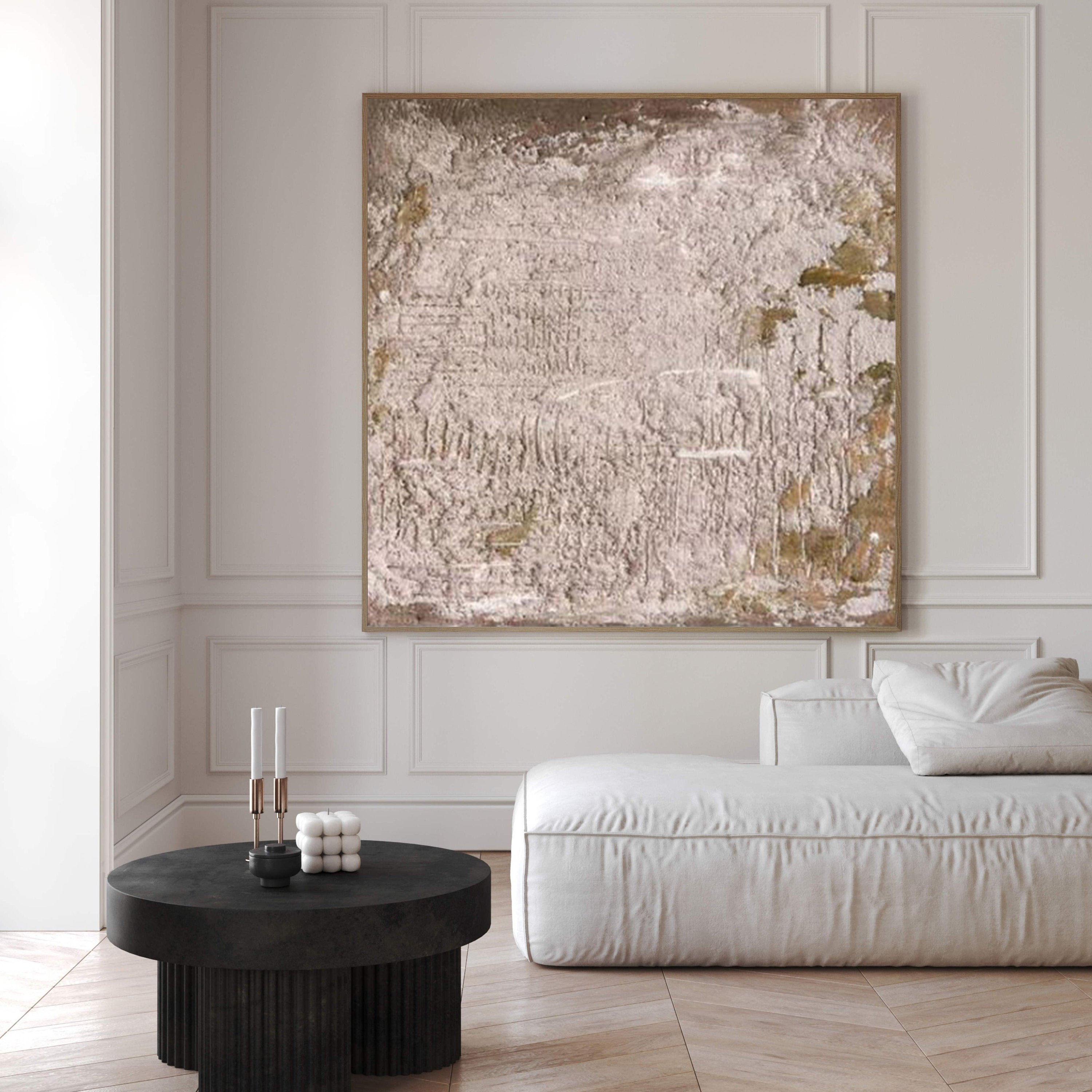 Contemporary Abstract Painting, Tactile Plaster Wall Art #BGA 156