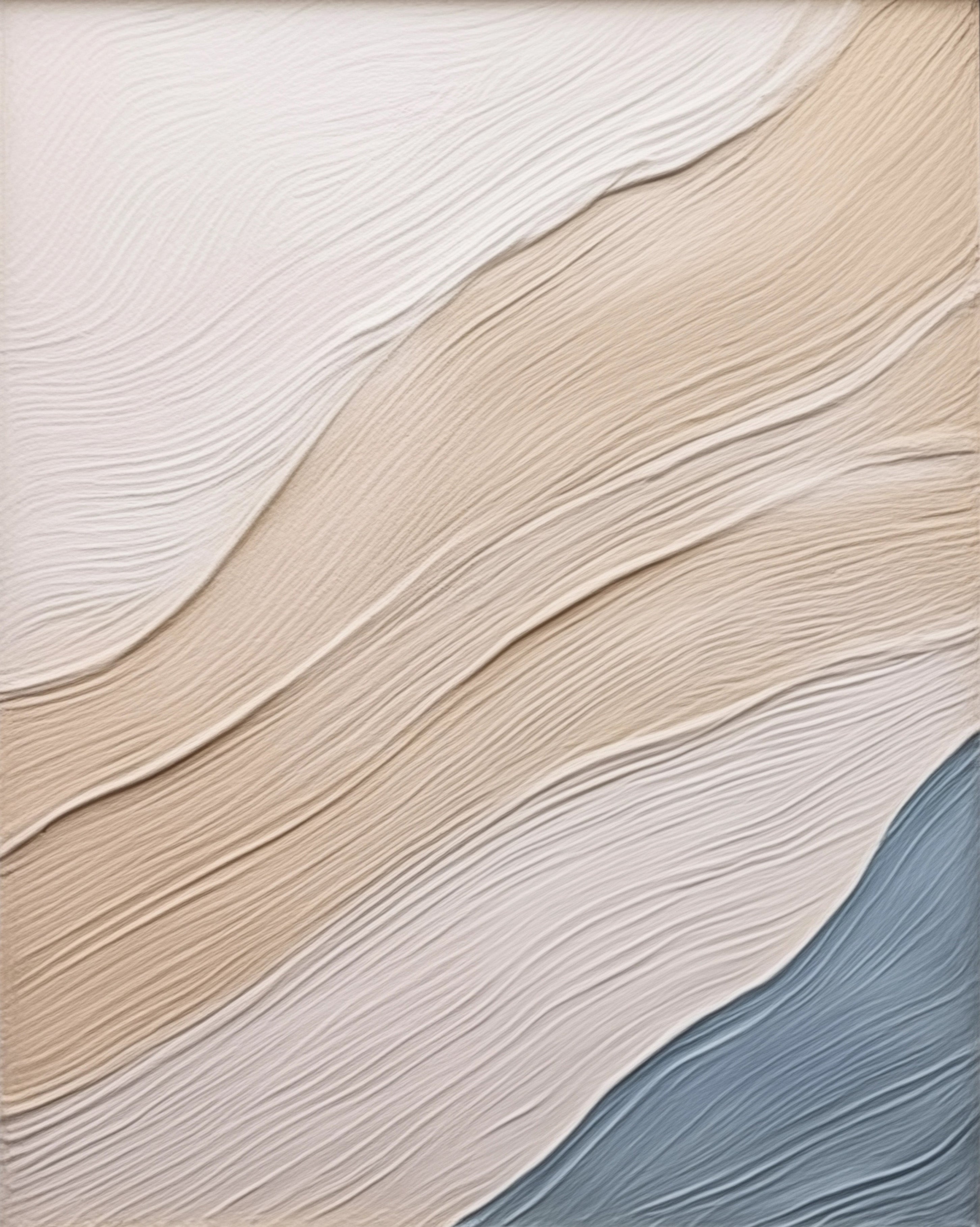 Contemporary 3D Abstract, Organic Linear Textured Wall Art #BGA 162