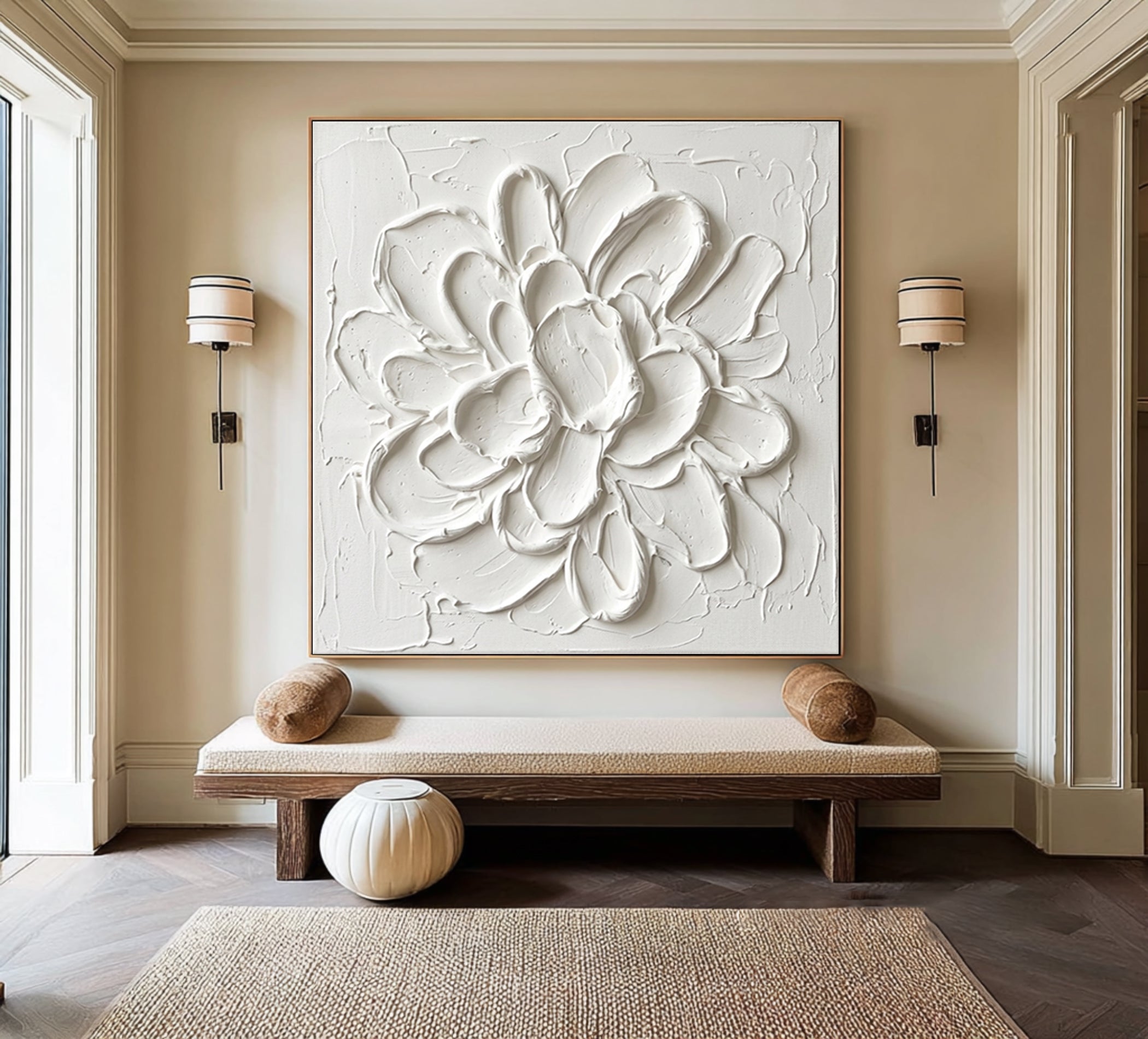 Large Blooming Relief Wall Art #AVG 056