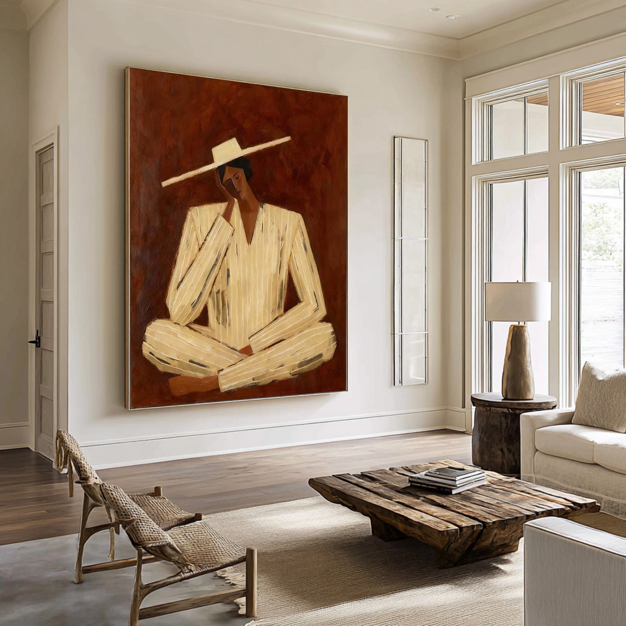 Large Contemporary Figurative Wall Art Modern Portrait Canvas Painting