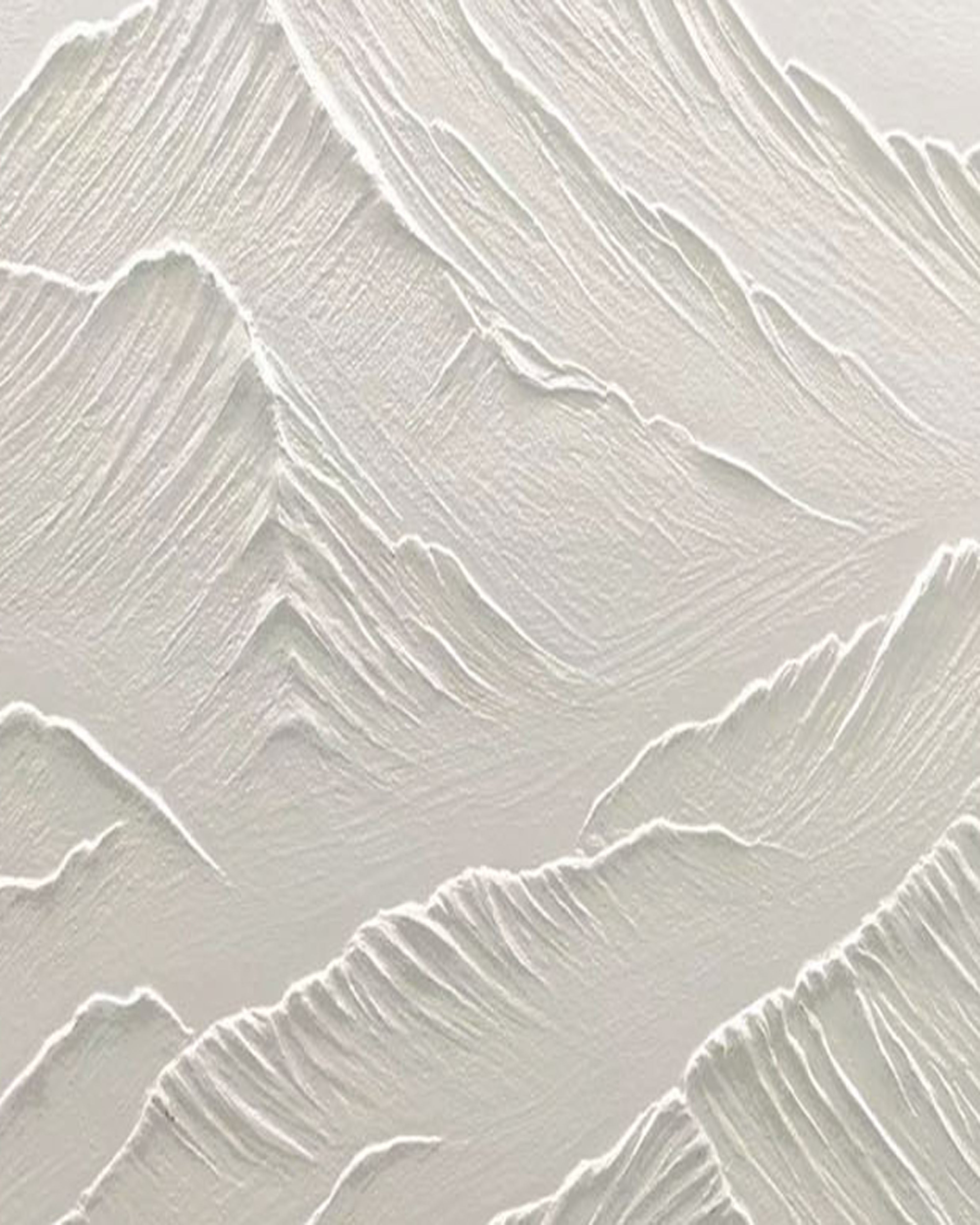 White Minimalist Abstract Painting #CXA 019