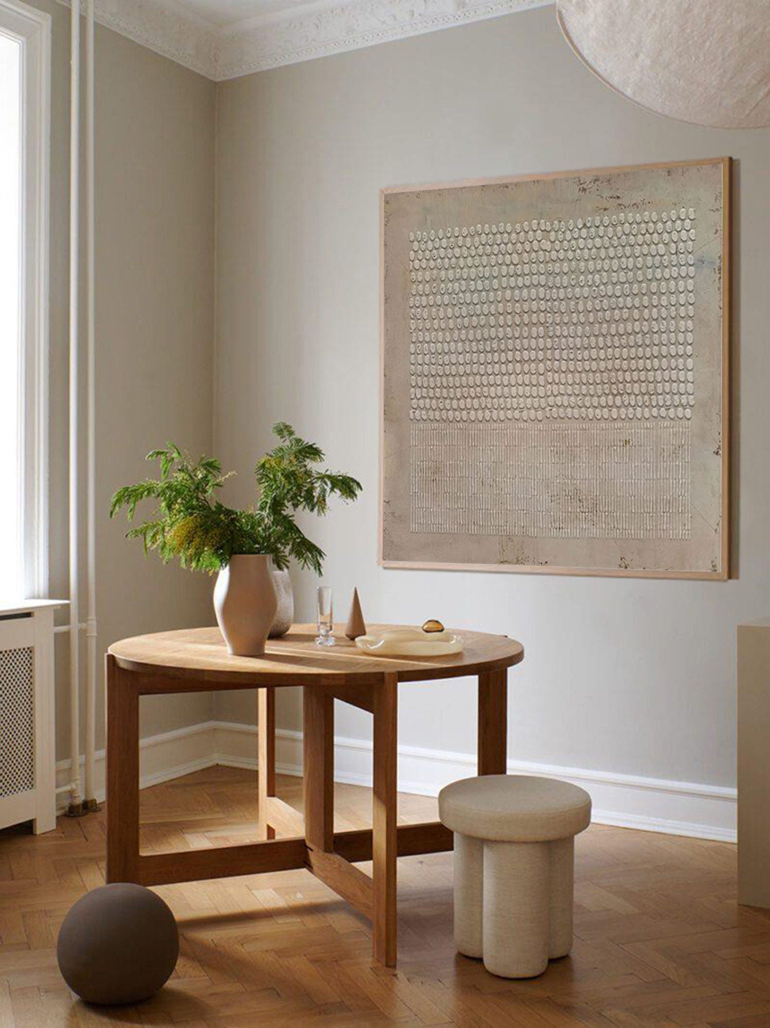 Textured Wabi Sabi Painting Large Wall Artwork for Bedroom/Living Room #CXA 030