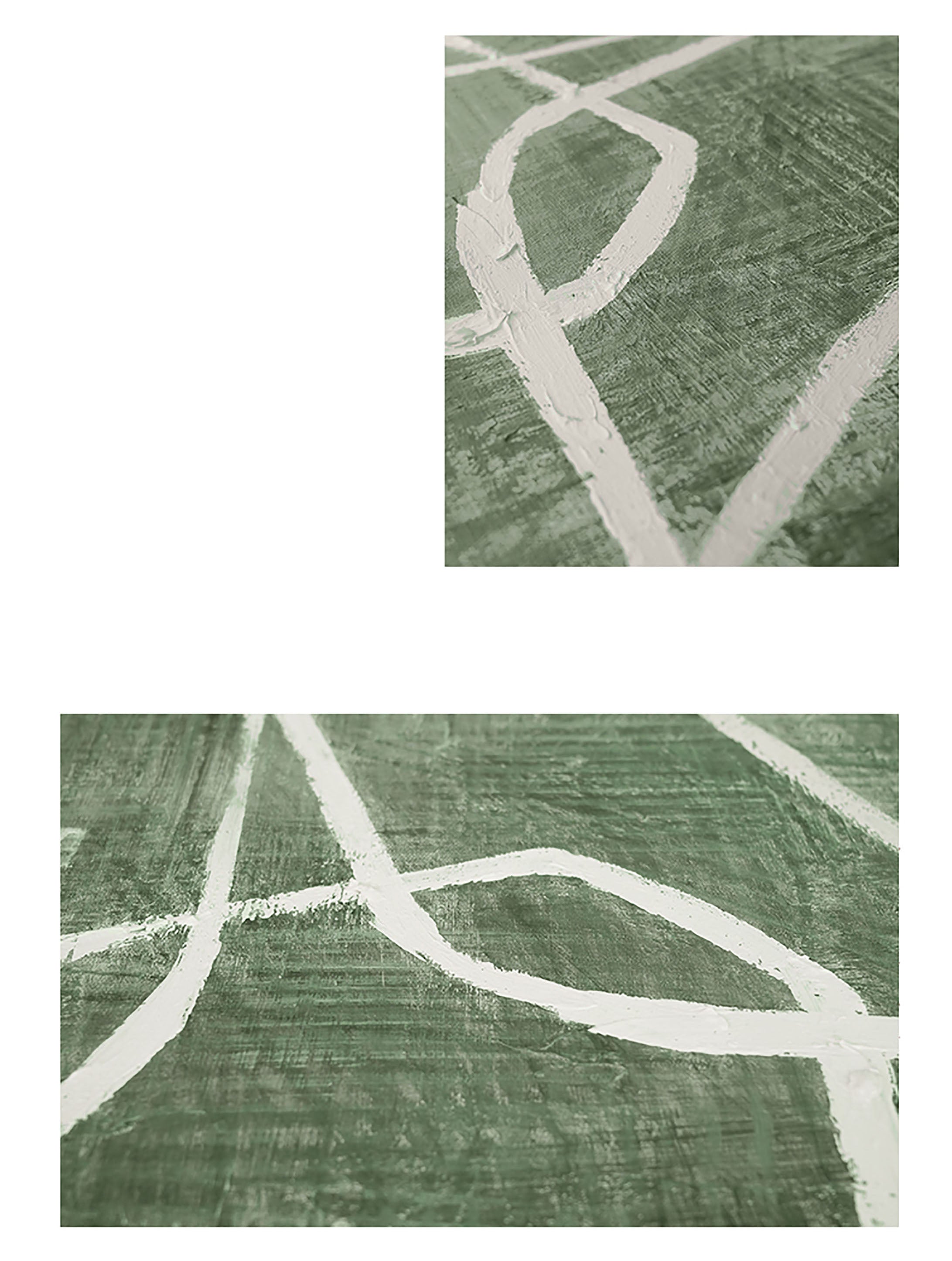 Blue & Green Abstract Painting #AVG 002