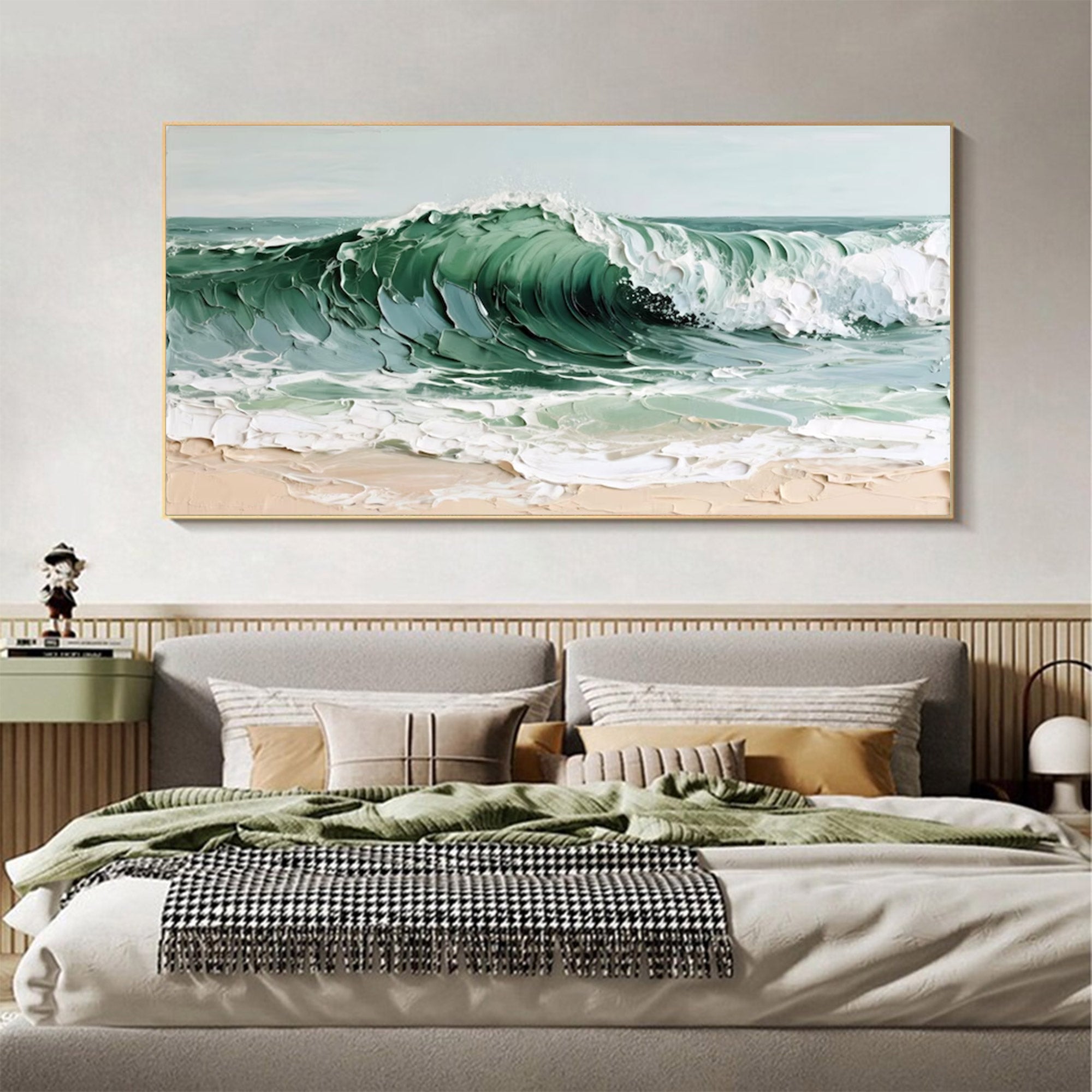 Large Modern Textured Wave Art | ArtvistaGallery #WGA 035