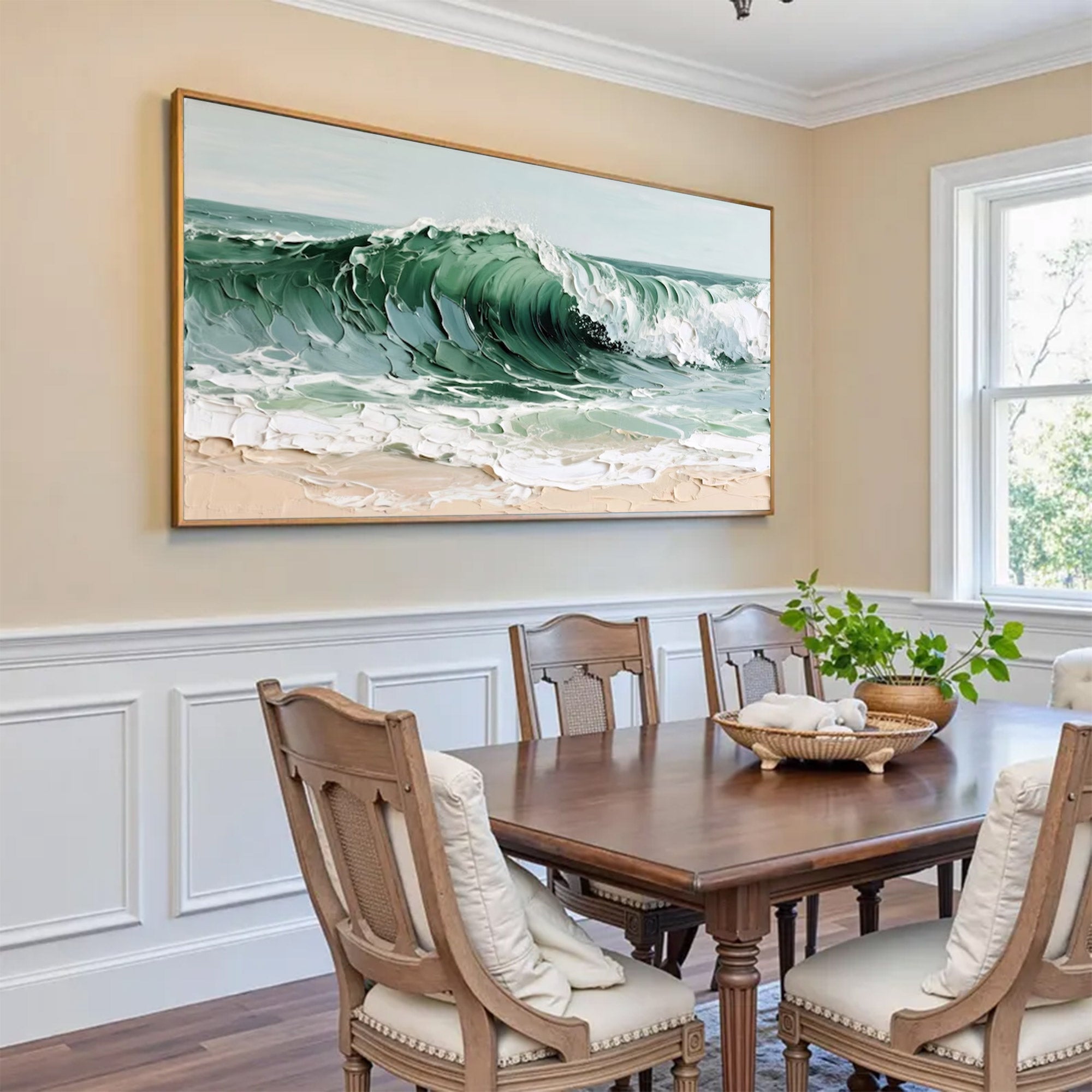 Large Modern Textured Wave Art | ArtvistaGallery #WGA 035