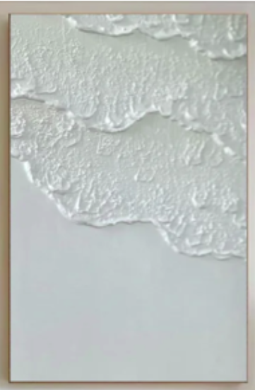 A square wall art print featuring an abstract textured design.