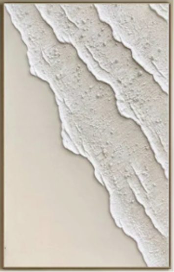 A square decorative panel featuring a textured abstract design.