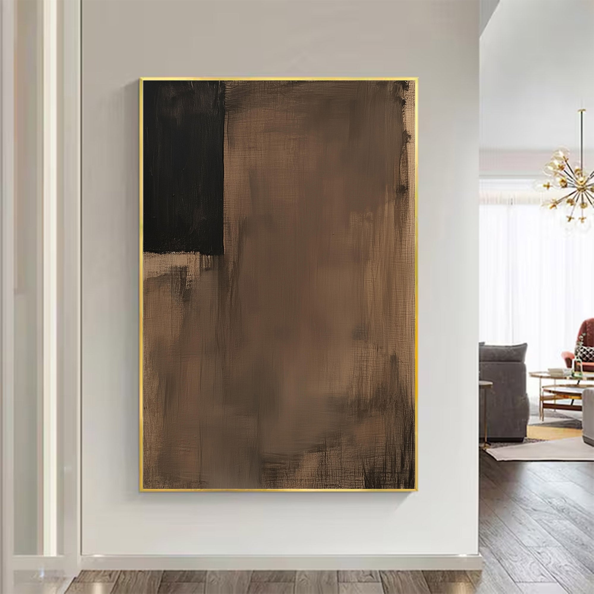 Modern Large Brown Abstract Art | ArtvistaGallery #WG 114
