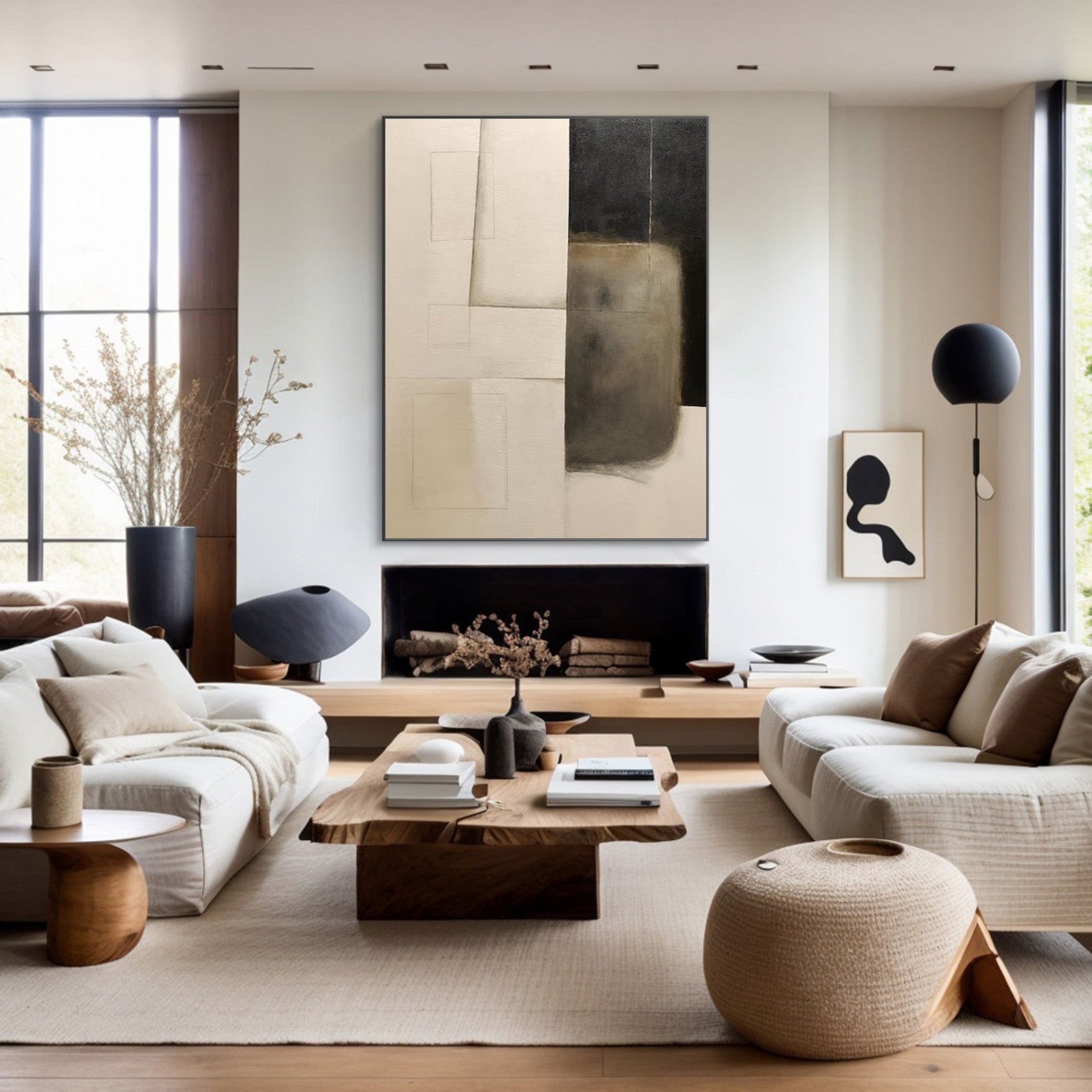 Imperfect Forms: Wabi-Sabi Inspired Abstract, Textured Art #BGA 112