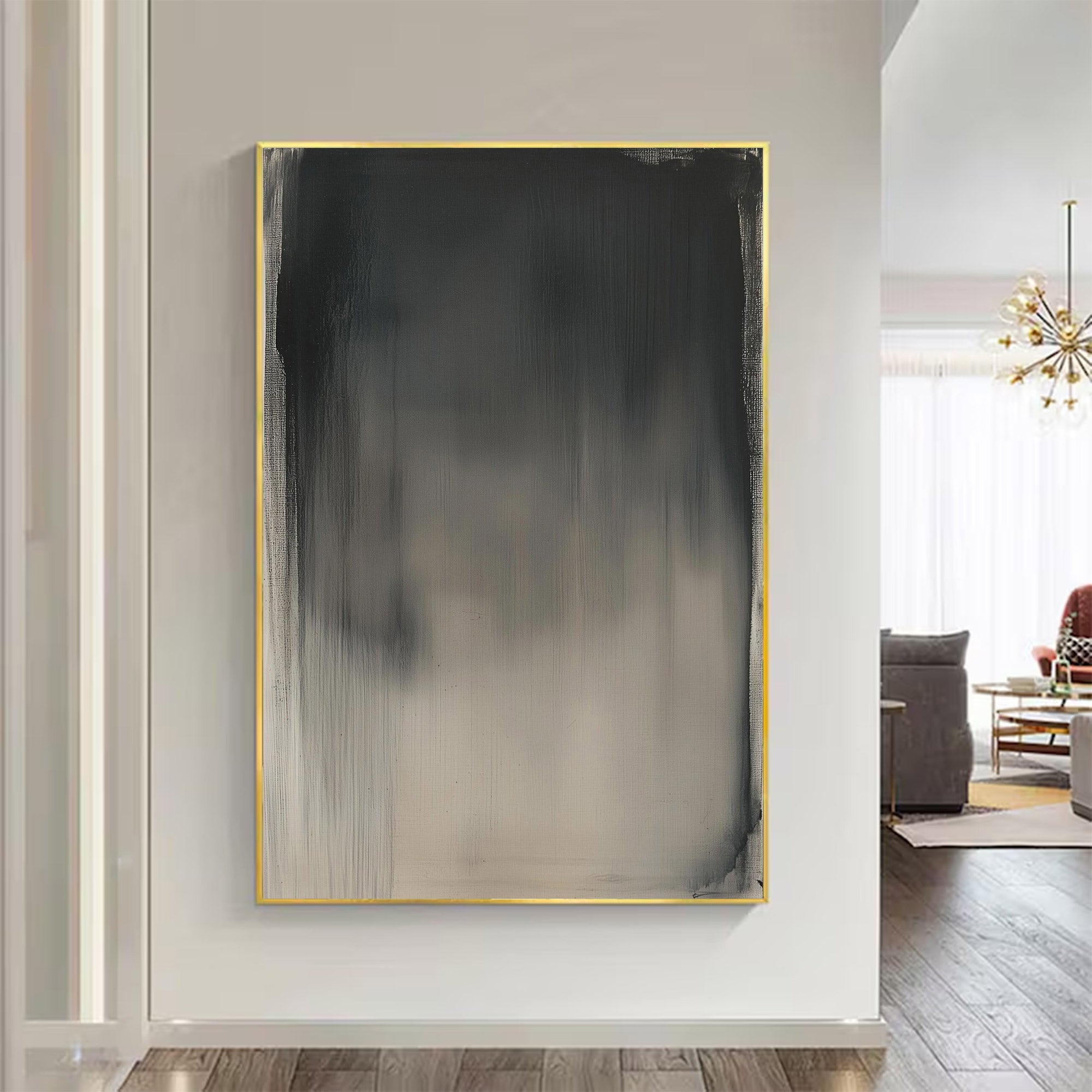 Modern Large Abstract Monochrome Art | ArtvistaGallery #WG 117