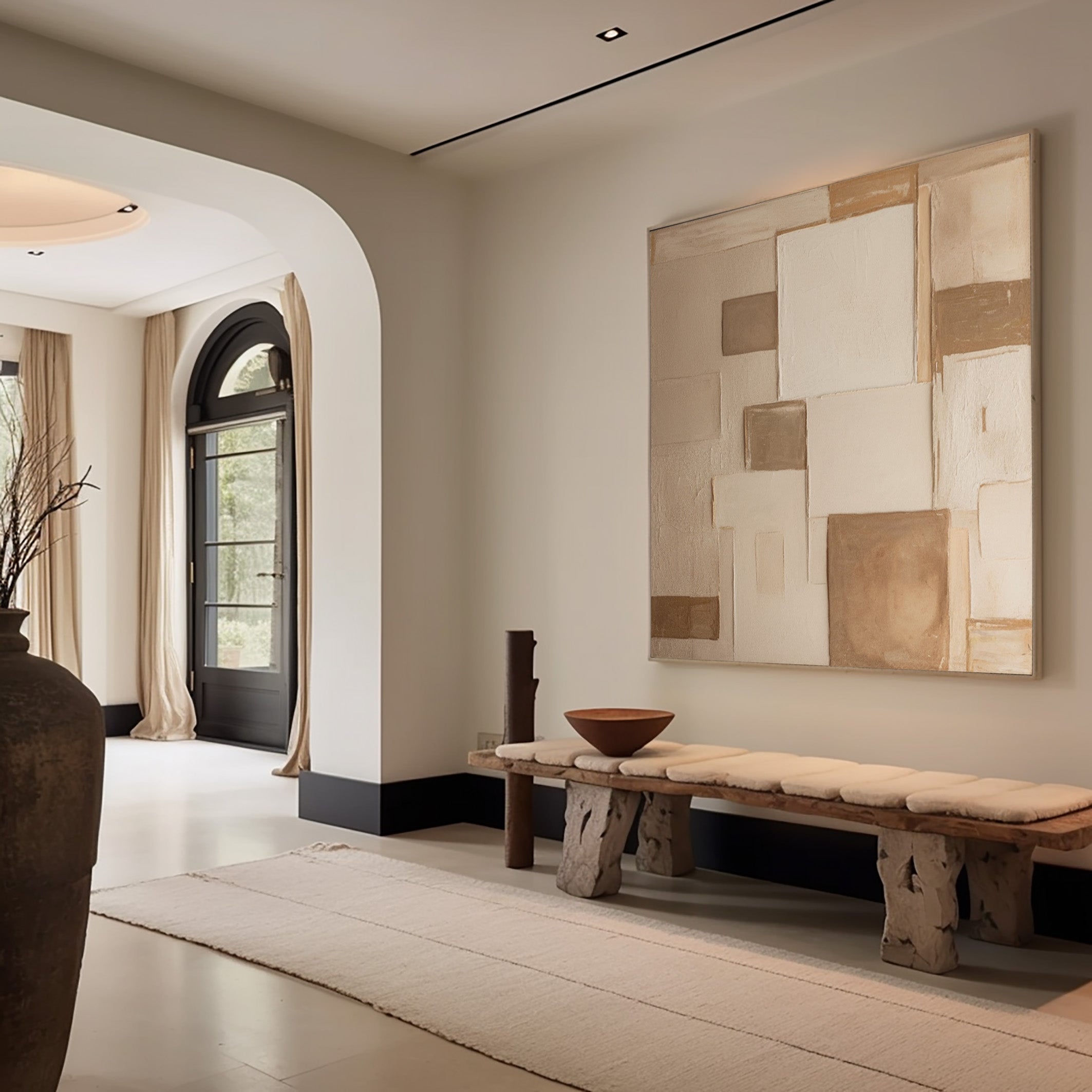 Abstract Neutral Composition with Imperfect Geometric Forms #BGA 204