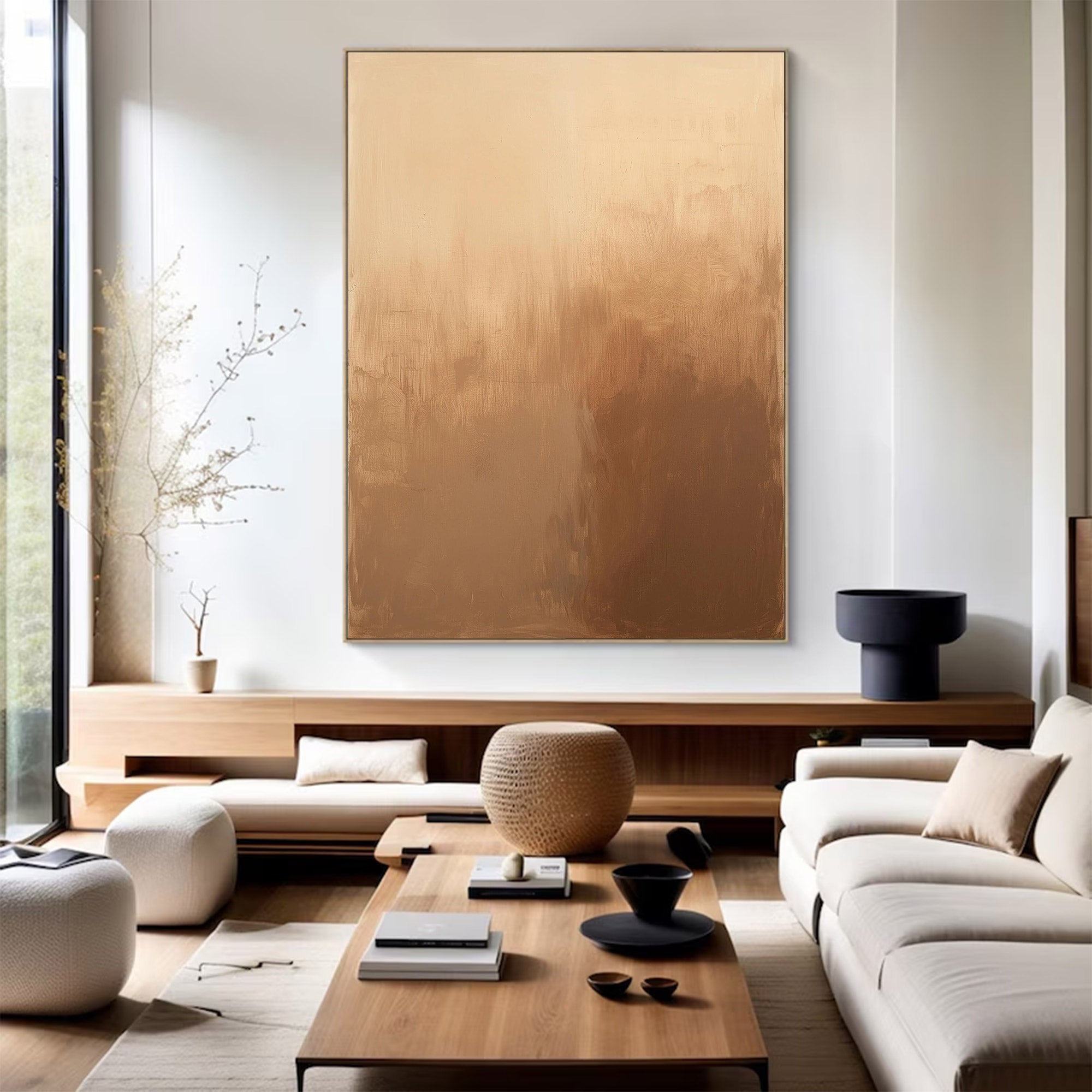 Modern Large Earth-Toned Art | ArtvistaGallery #WG 122