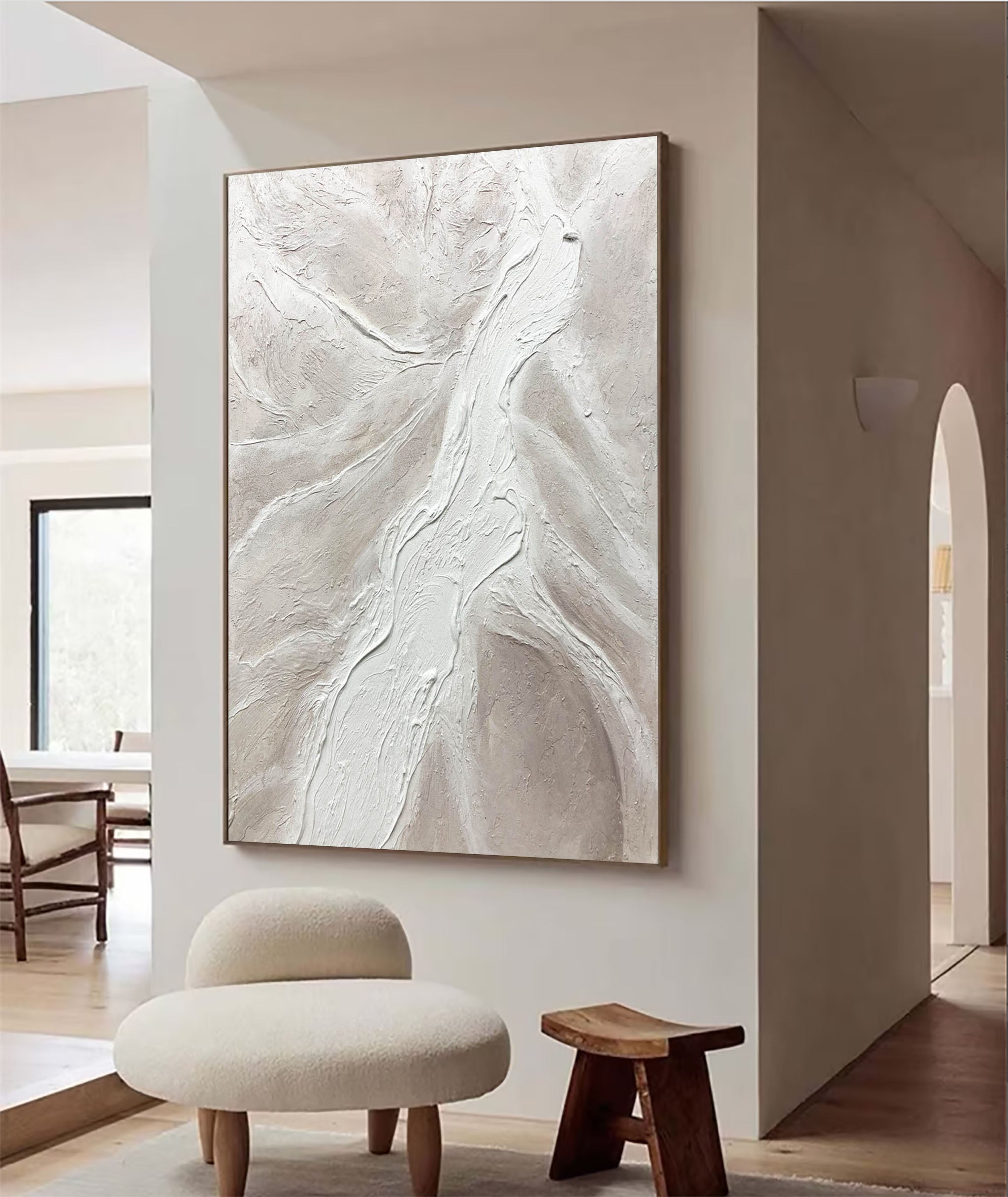 Grey Minimalist Painting #CXA 013