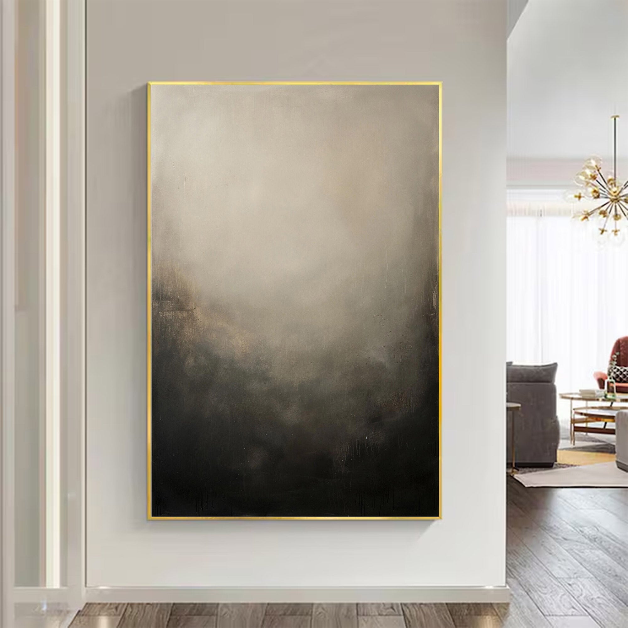 Large Abstract Modern Neutral Art | ArtvistaGallery #WG 123
