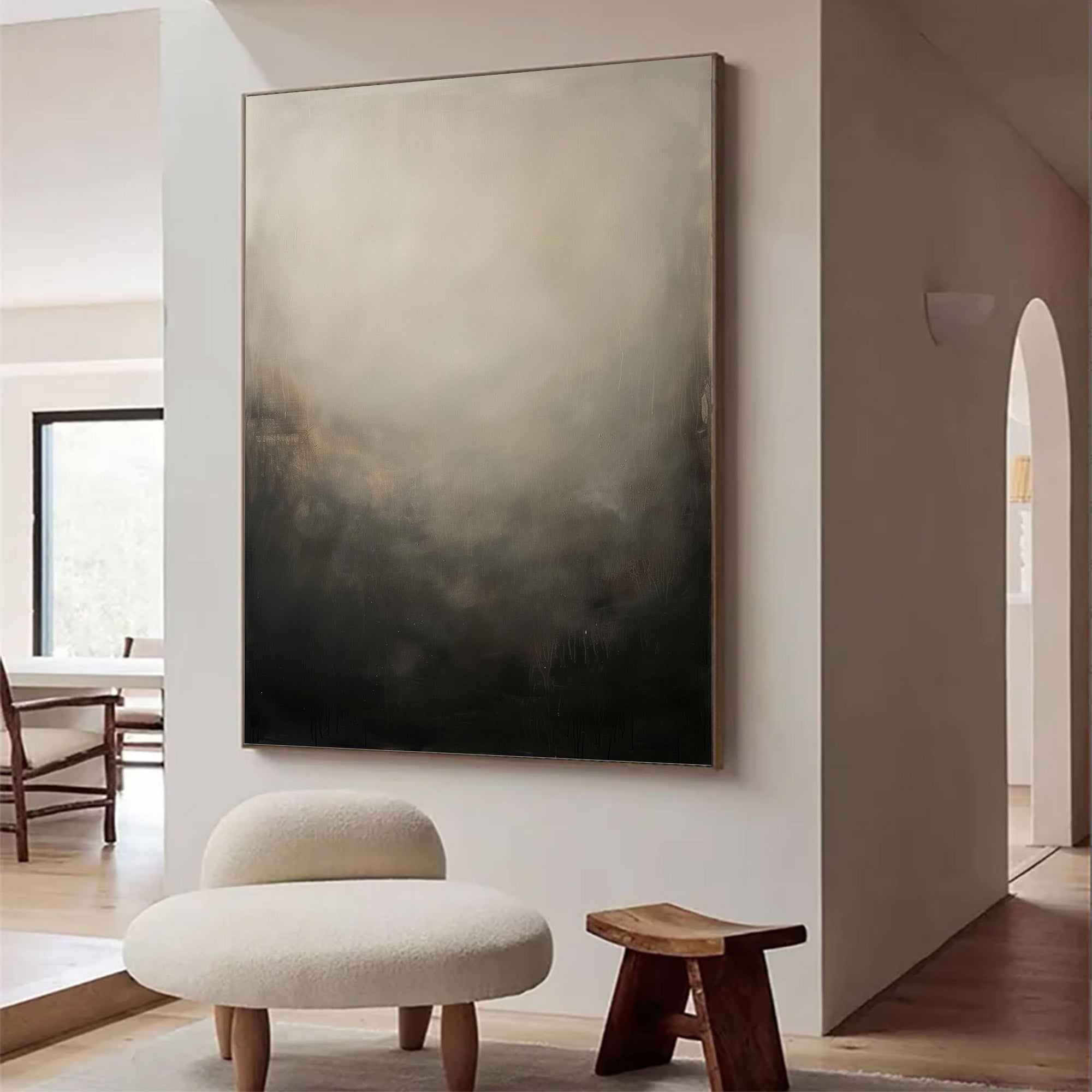 Large Abstract Modern Neutral Art | ArtvistaGallery #WG 123