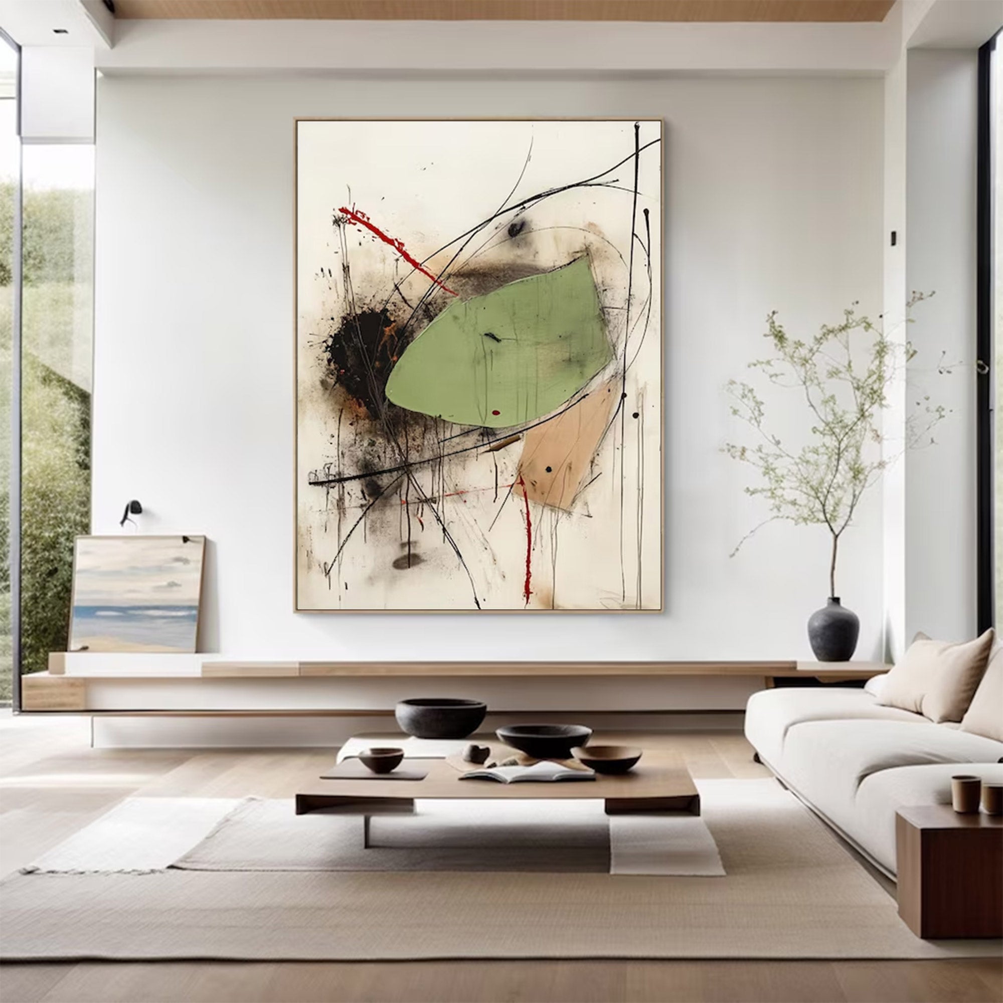 Modern Large Abstract Dynamic Art | ArtvistaGallery #WG 125