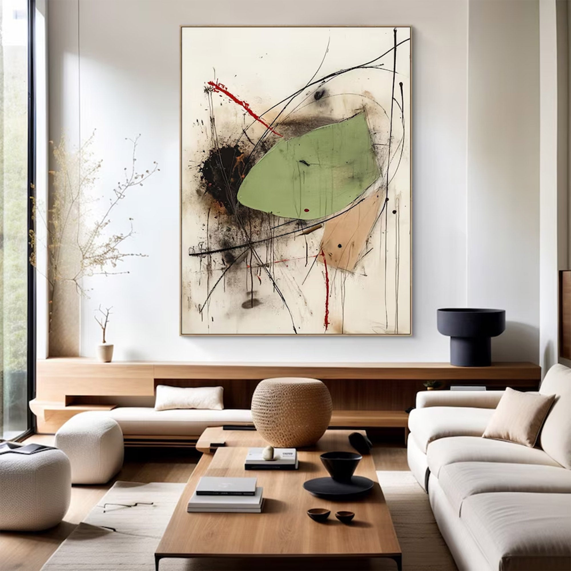 Modern Large Abstract Dynamic Art | ArtvistaGallery #WG 125