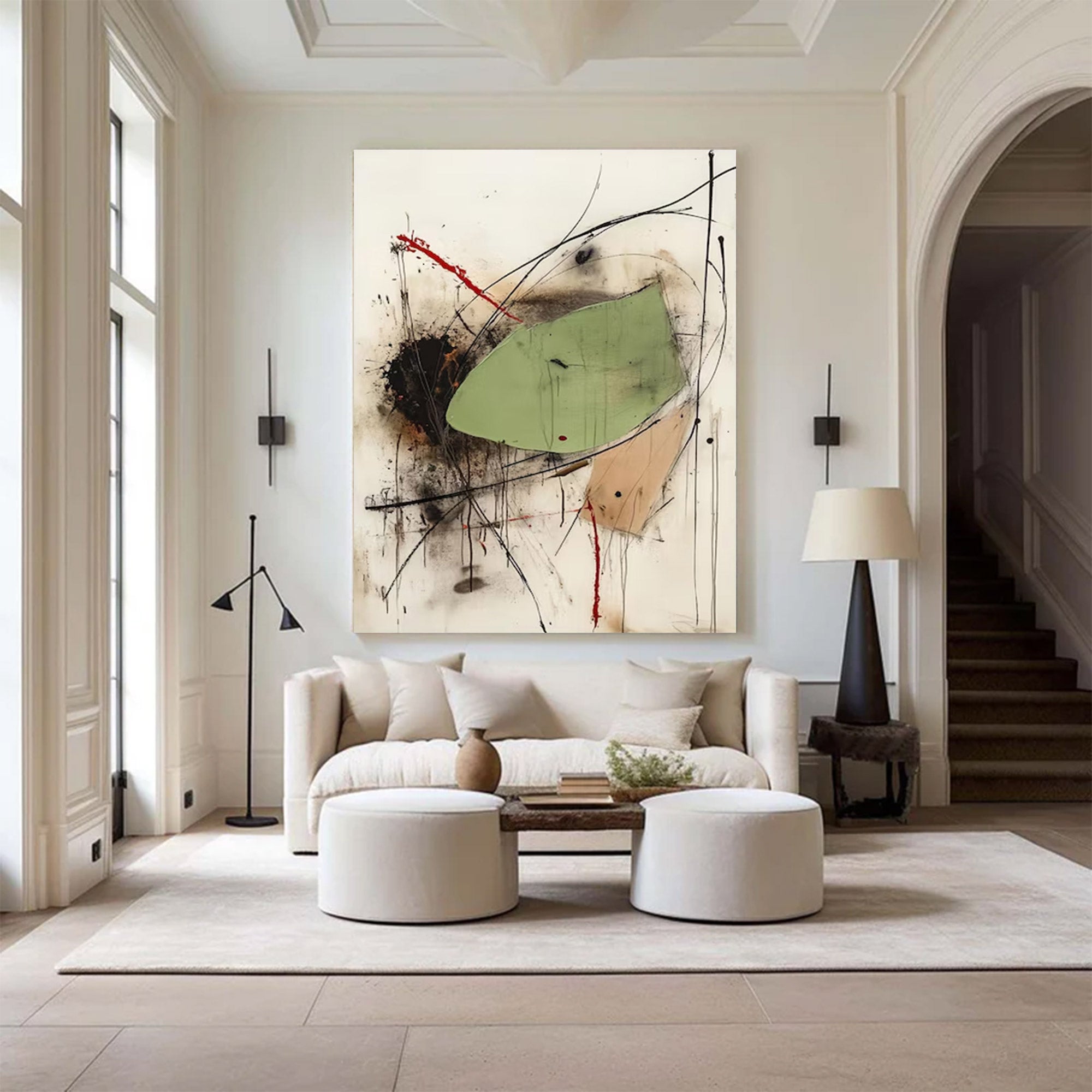 Modern Large Abstract Dynamic Art | ArtvistaGallery #WG 125