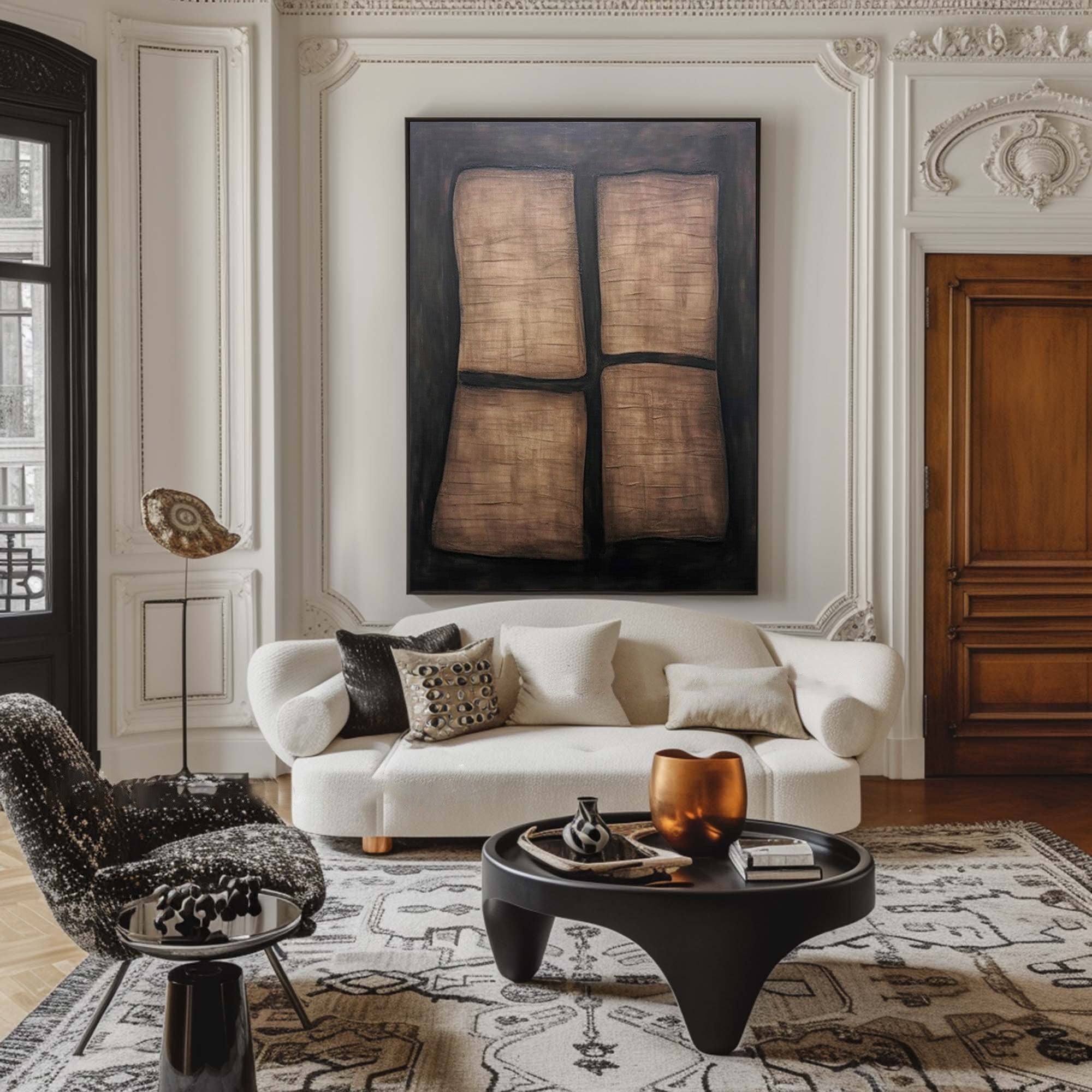 Modern Abstract Wall Art | Original Handmade Paintings #BBA 052