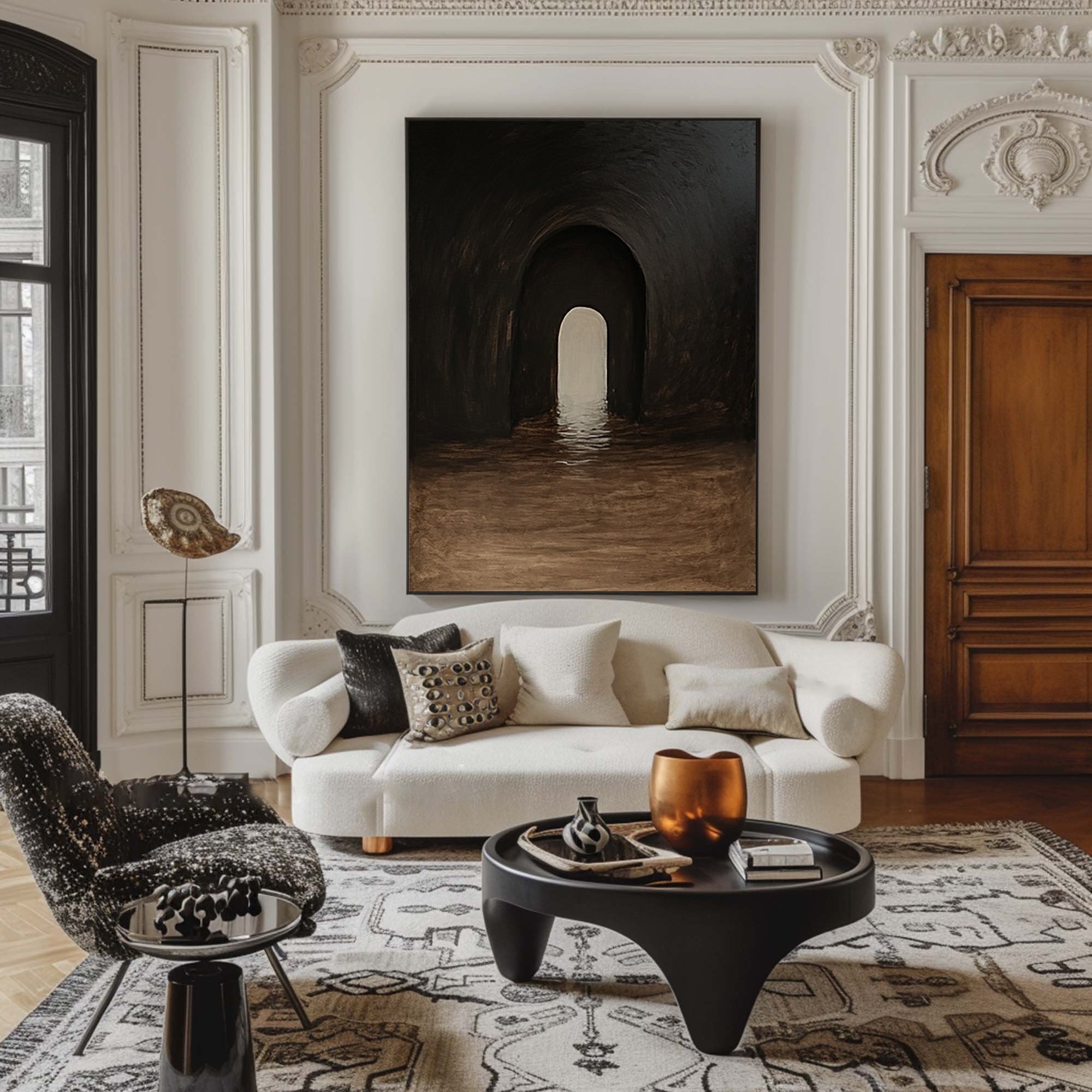 Mystical Tunnel Canvas Art | Deep Tones Wall Decor #BBA 051